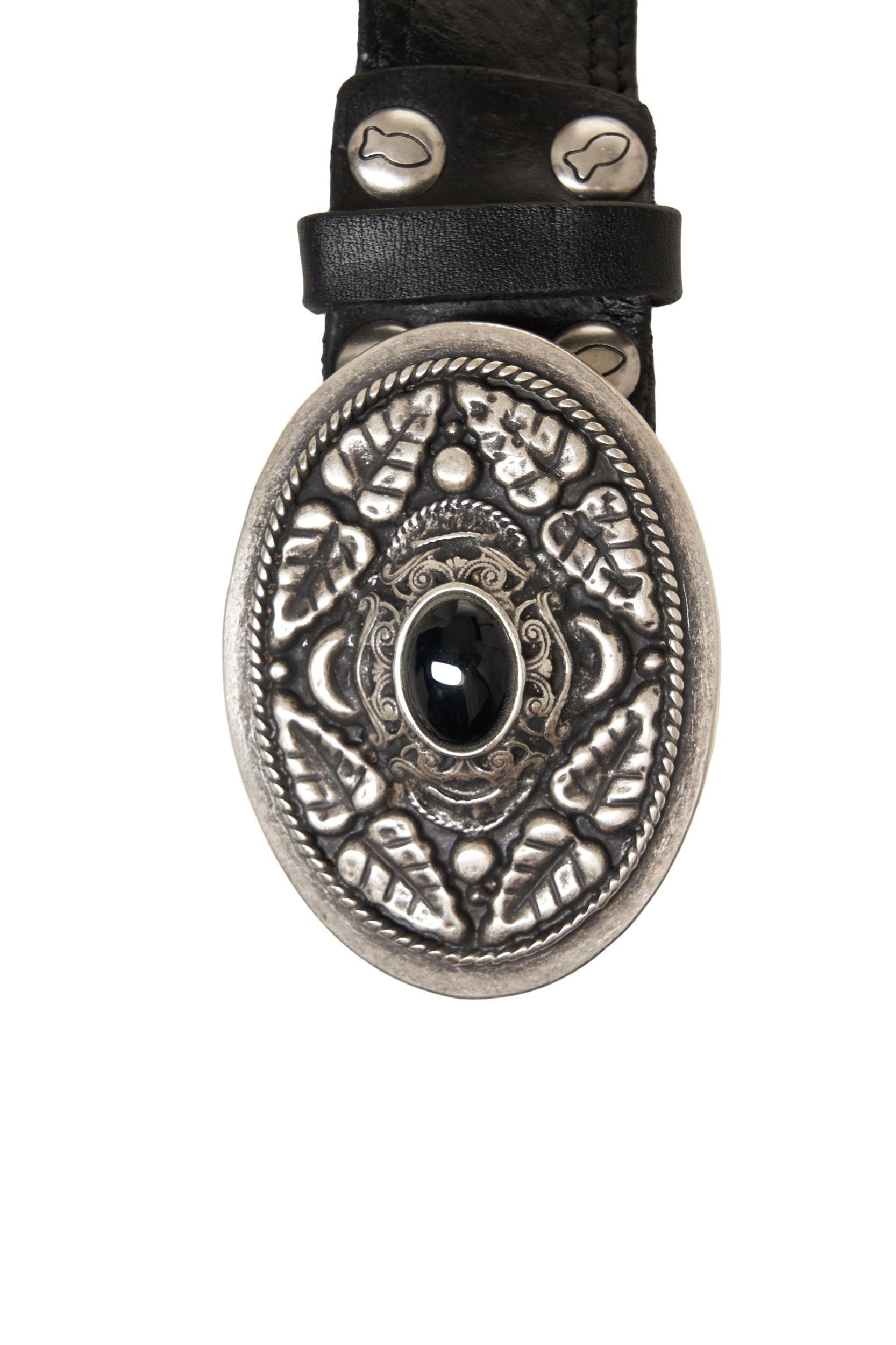 Grained leather belt Product Image