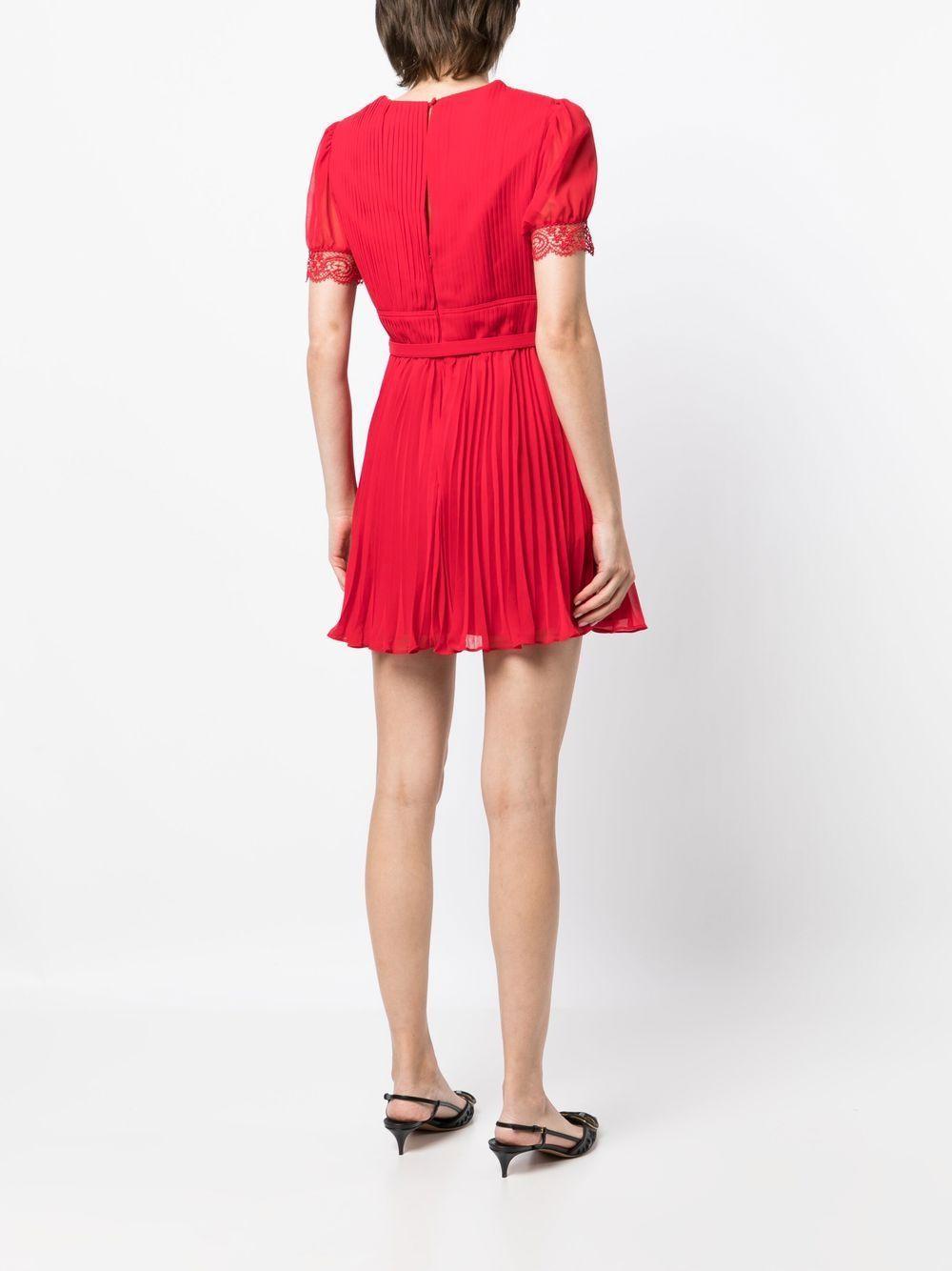 lace-trim A-line minidress Product Image