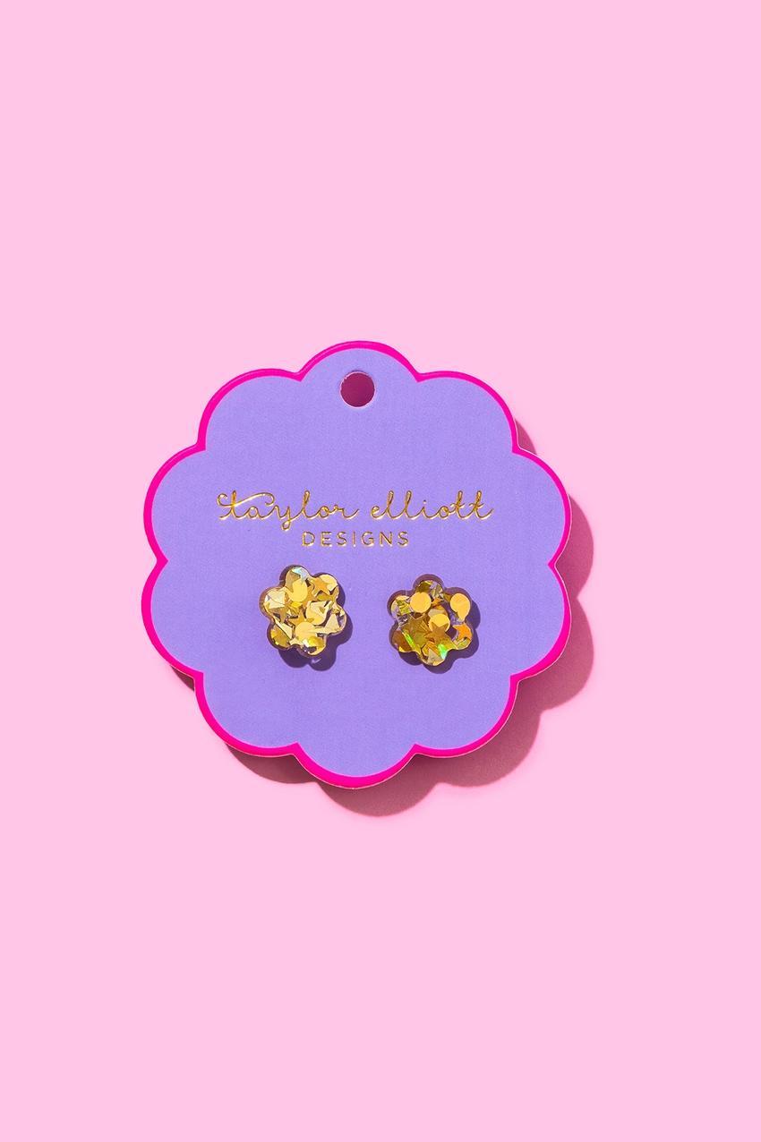 Acrylic Flowers Stud Earrings Product Image