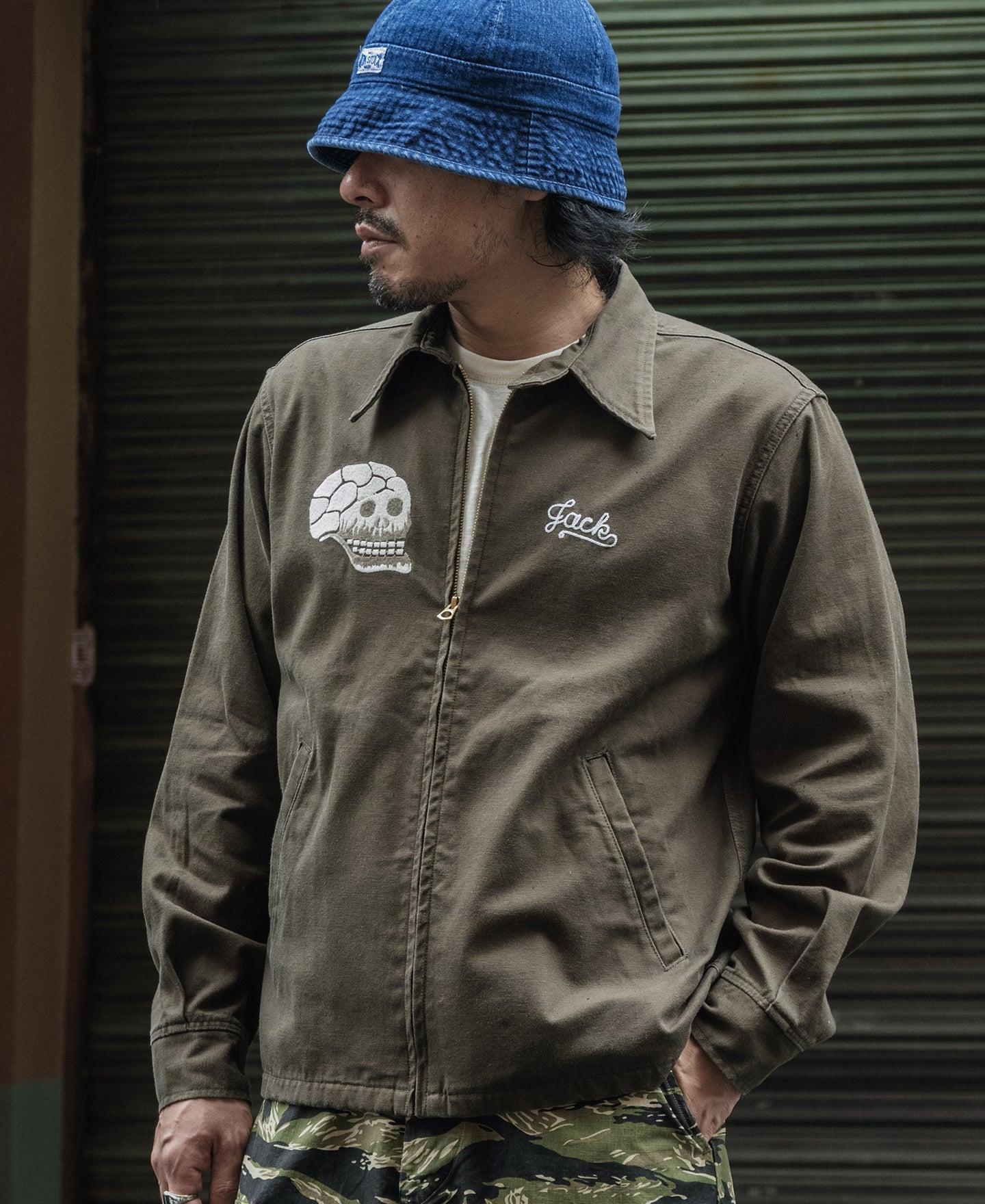 Skull Embroidery Vietnam Souvenir Jacket Product Image
