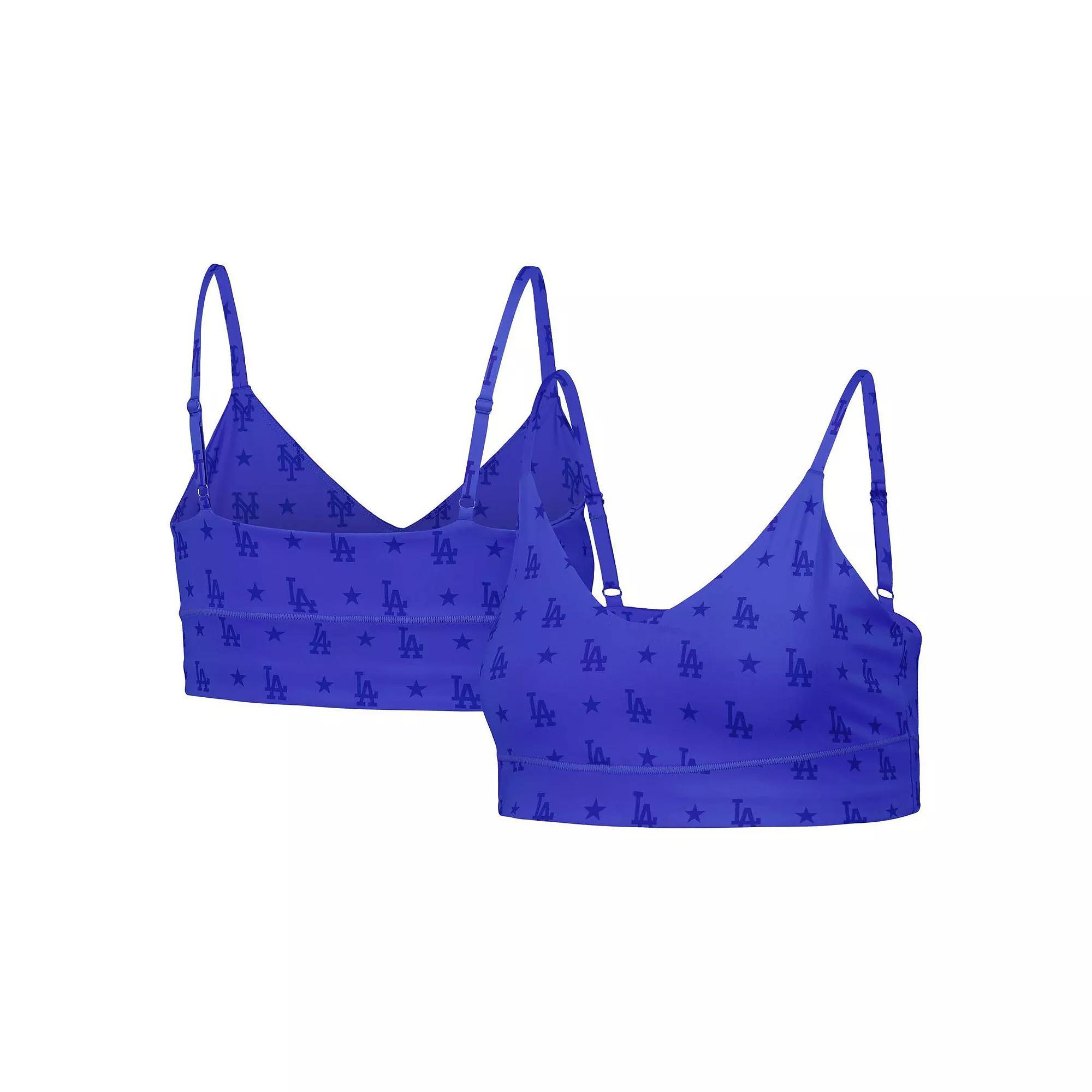 Women's Royal Los Angeles Dodgers Active Bra, Size: Medium, Blue Product Image