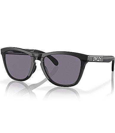 Oakley Mens OO9284 Frogskins Range 55mm Round Sunglasses - Matte Black/Prizm Grey Product Image