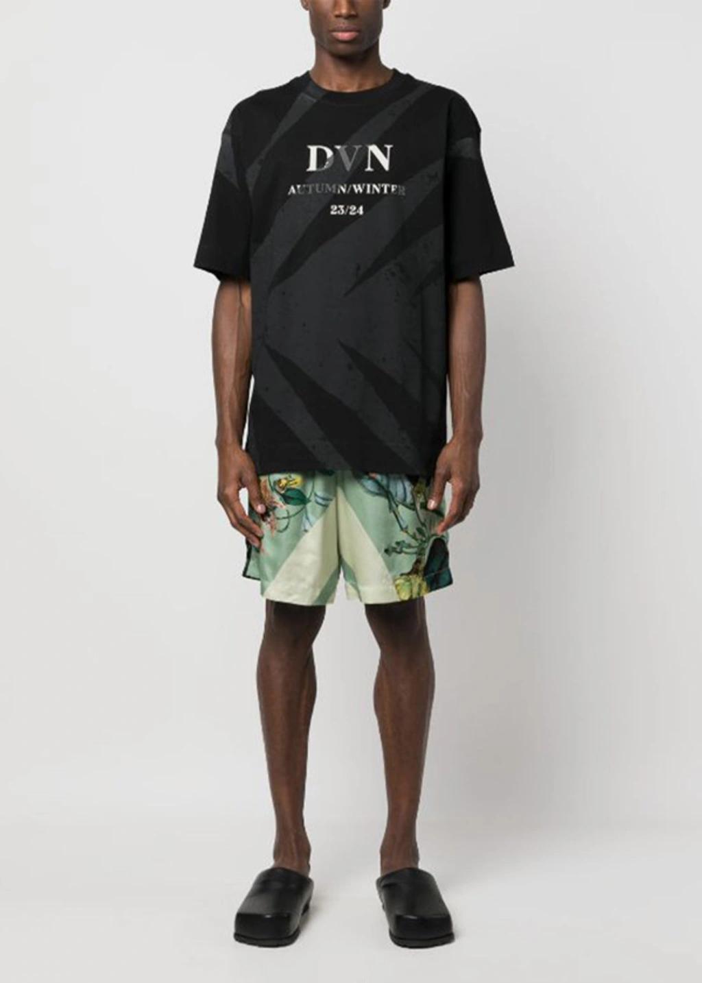 DRIES VAN NOTEN Fitted T-shirt In Black Product Image