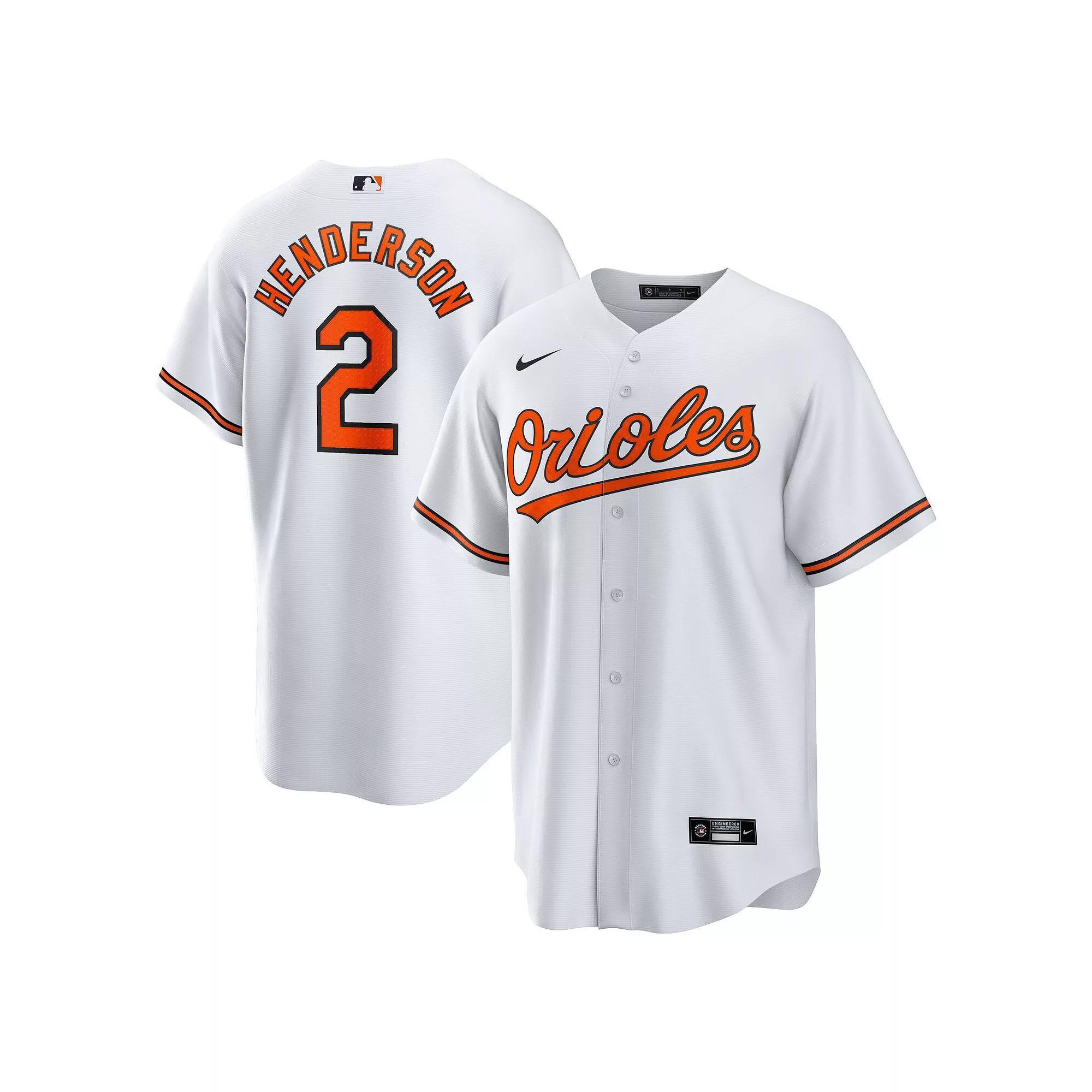 Men's Nike Gunnar Henderson White Baltimore Orioles Home Replica Player Jersey, Size: Medium Product Image