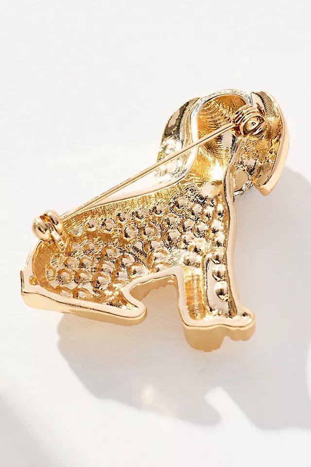 Rhinestone Dog Brooch Product Image