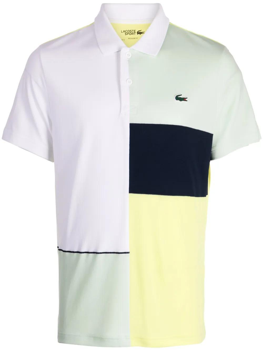 logo-appliqué colour-block polo shirt  Product Image