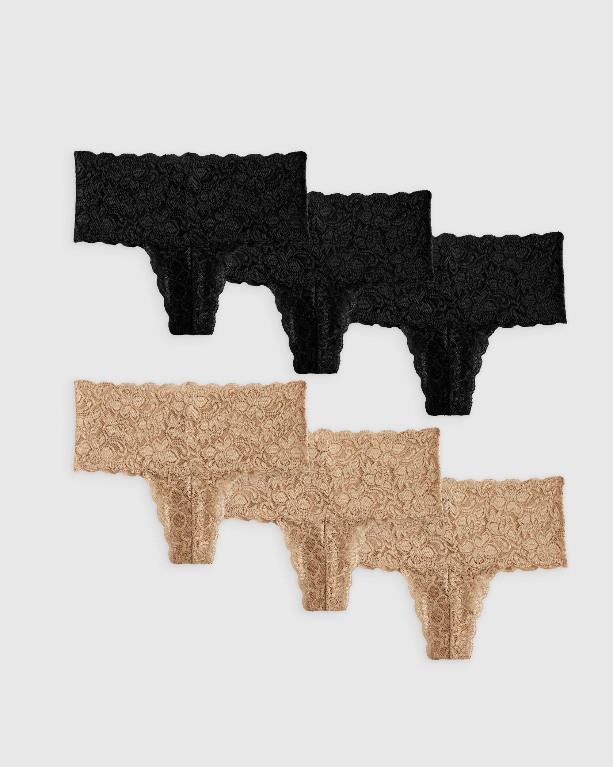 Quince | Women's Stretch Lace Thong Size XS, Nylon/Spandex Product Image