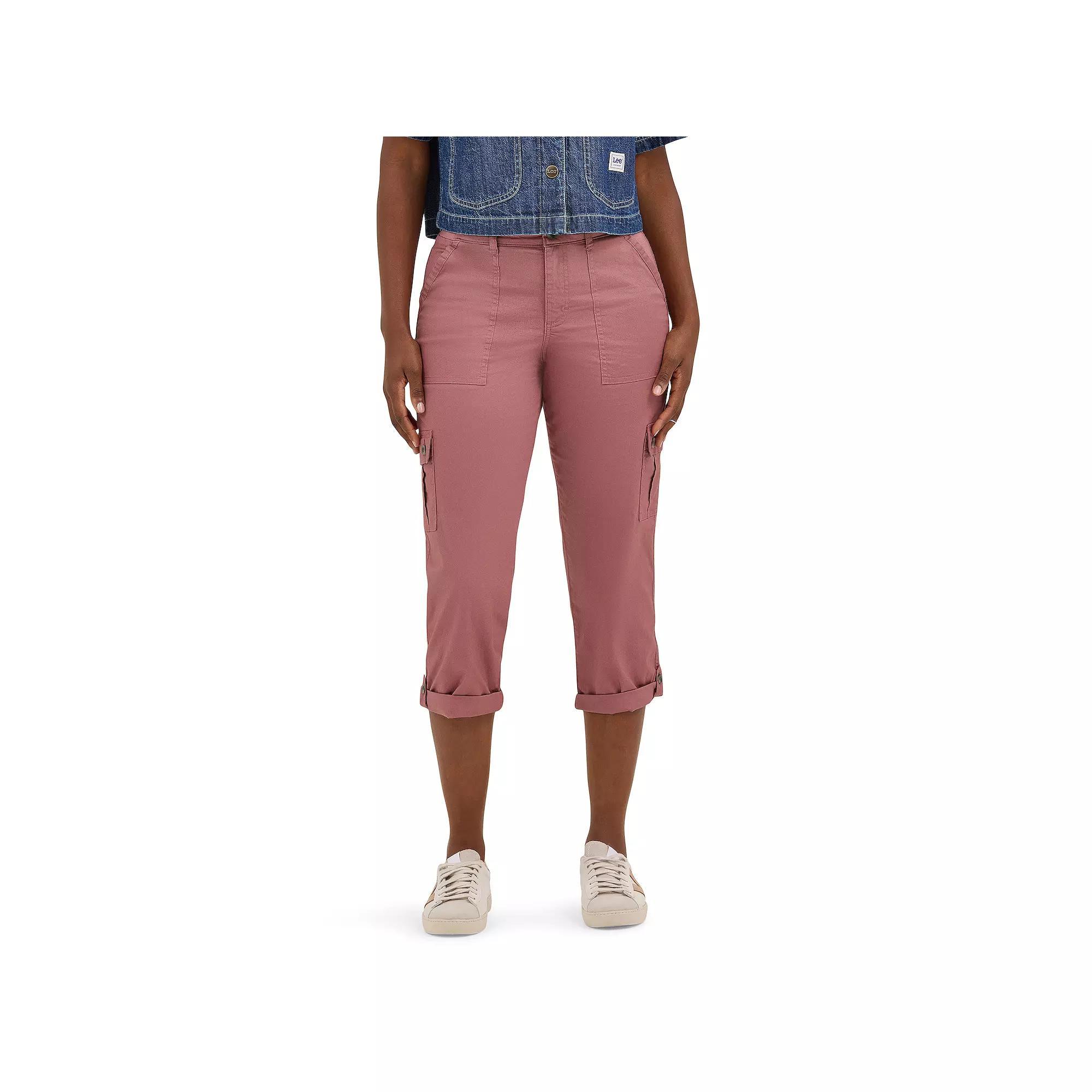 Women's Lee® Flex-To-Go Cargo Capri Pants, Size: 12, Henna Product Image