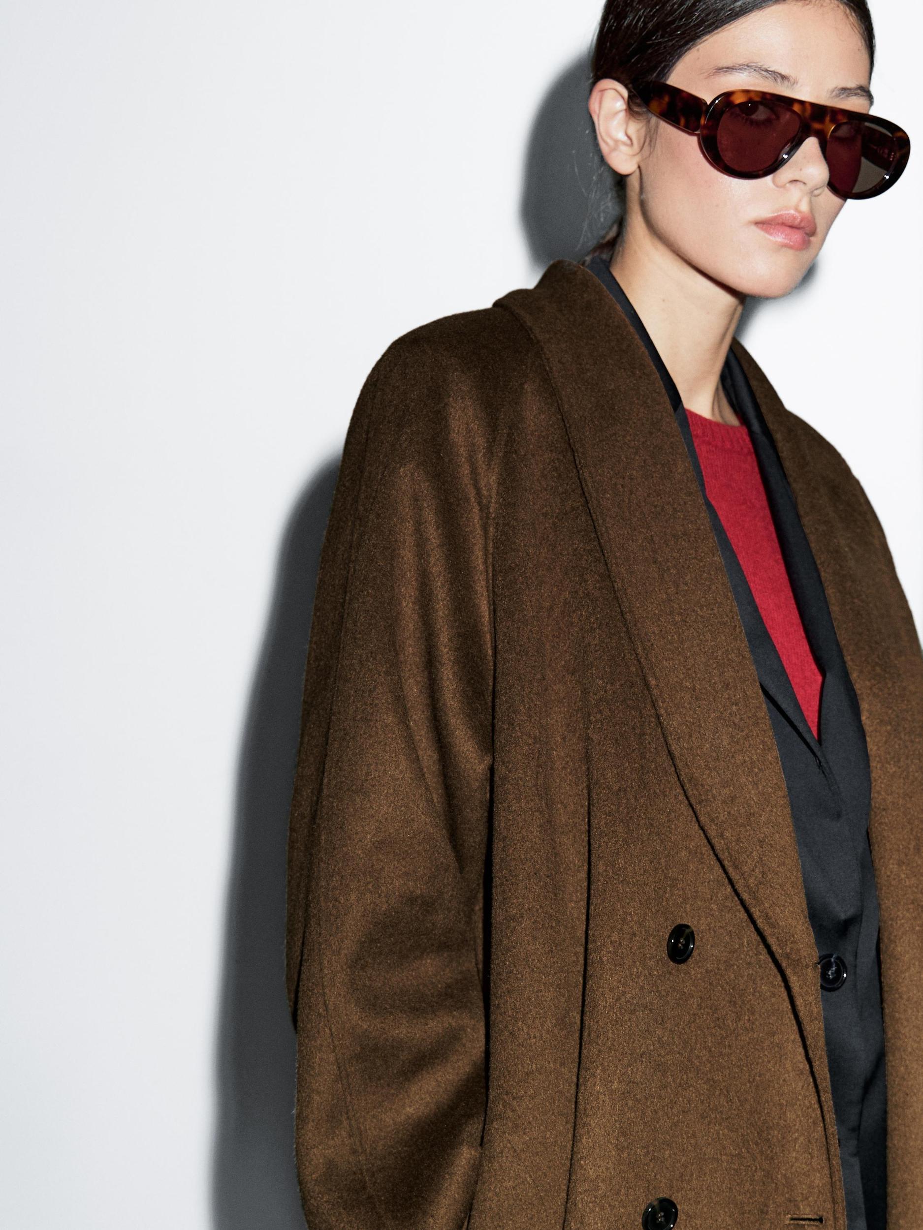 Long wool blend coat Product Image