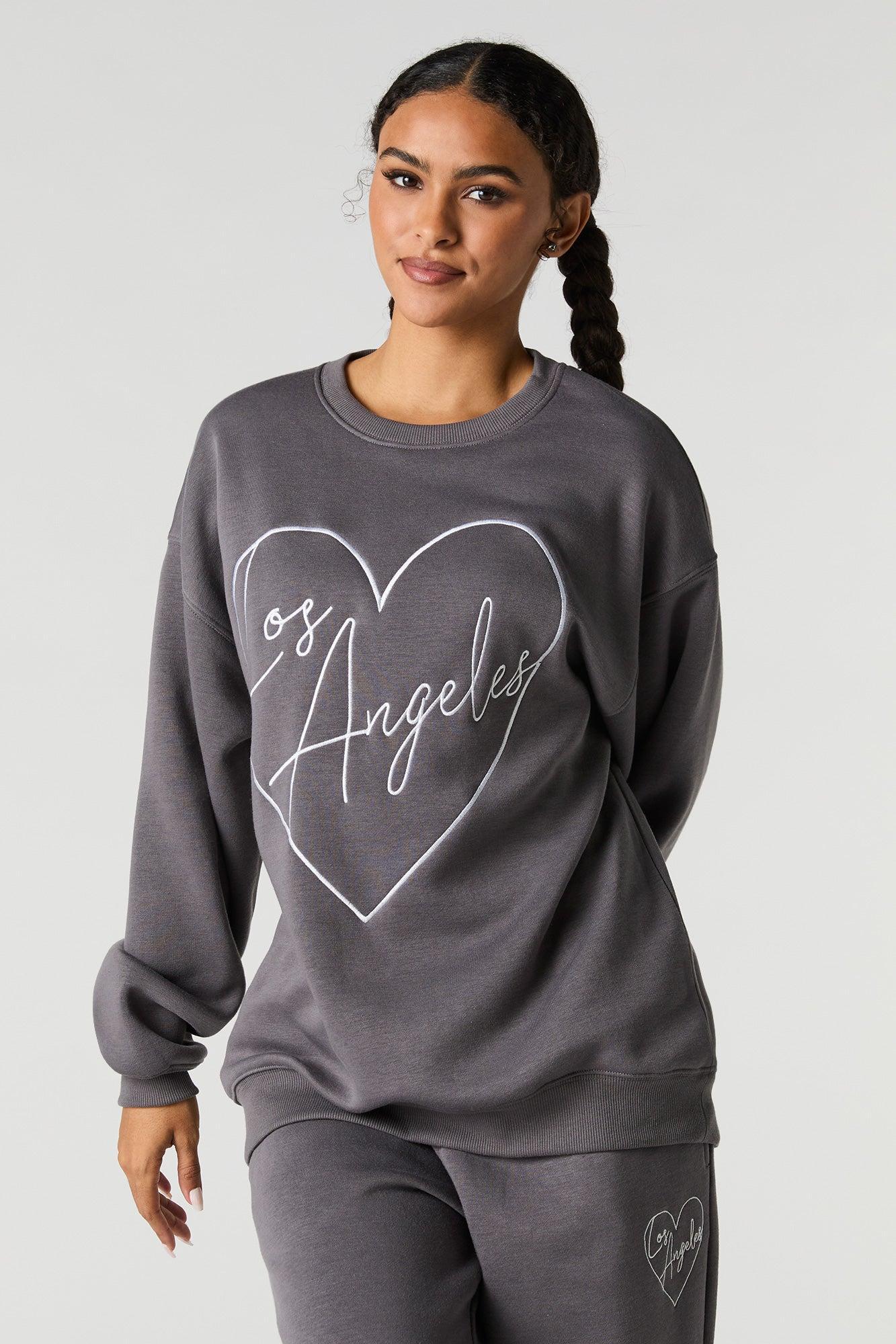 Graphic Fleece Oversized Sweatshirt Female Product Image