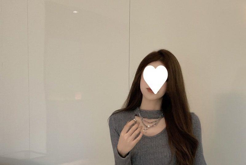 Long Sleeve Crew Neck Plain Ribbed Knit Bodycon Mini Dress Product Image