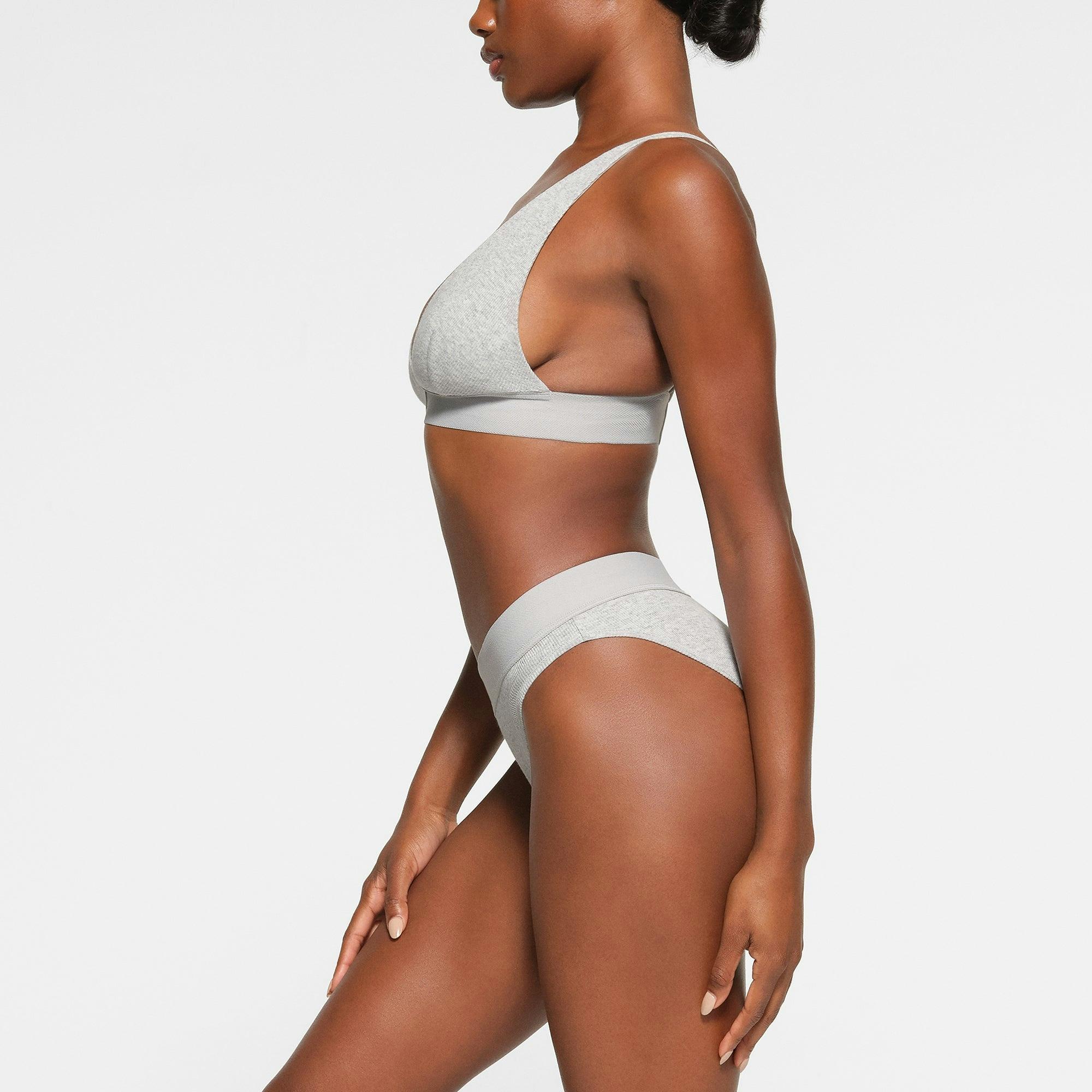 COTTON RIB LEGGING | LIGHT HEATHER GREY Product Image