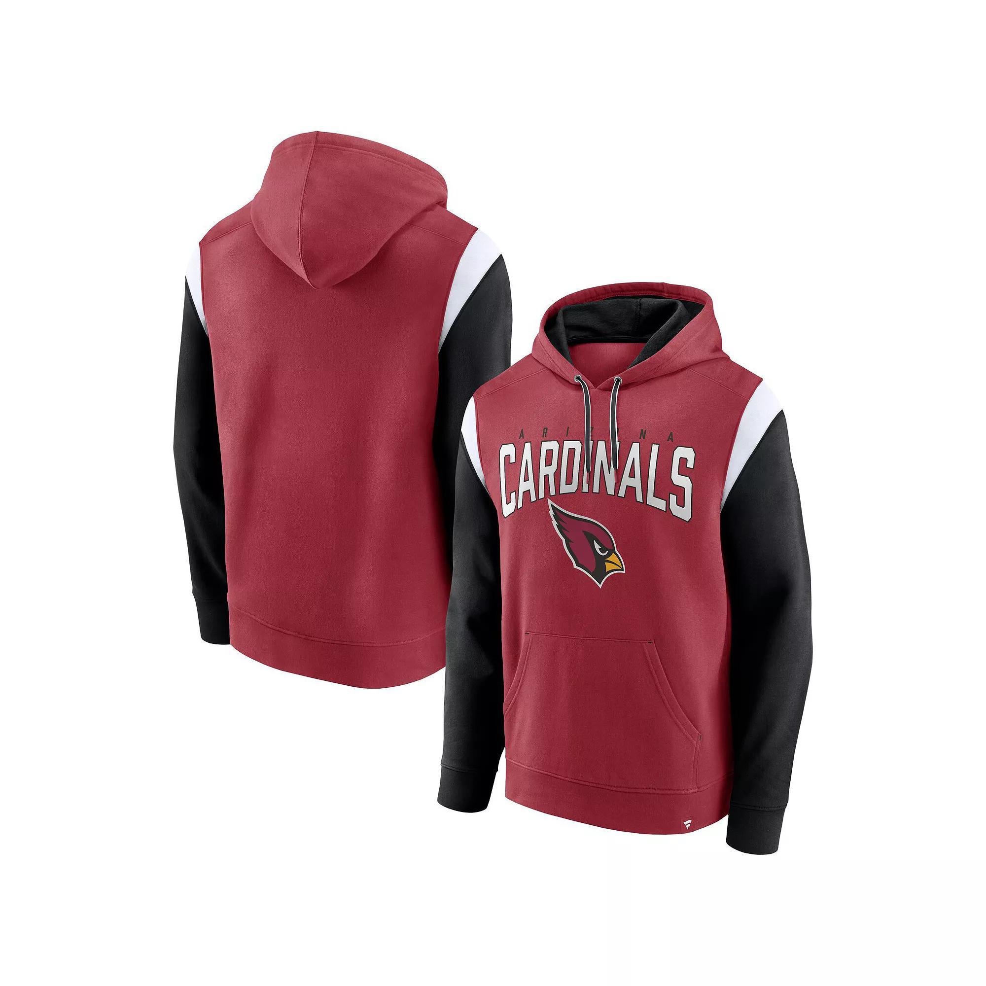 Men's Fanatics Branded Cardinal Arizona Cardinals Trench Battle Pullover Hoodie, Size: 2XL, Red Product Image