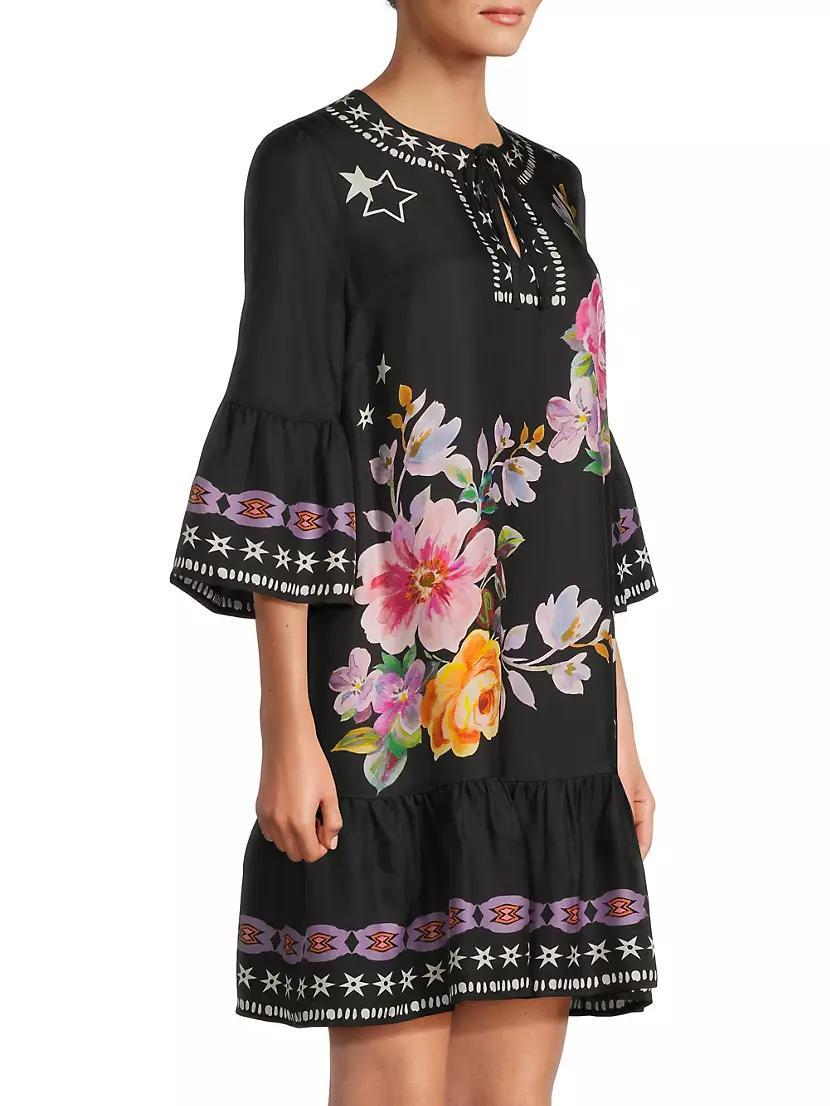 Hailee Floral Bell-Sleeve Minidress Product Image