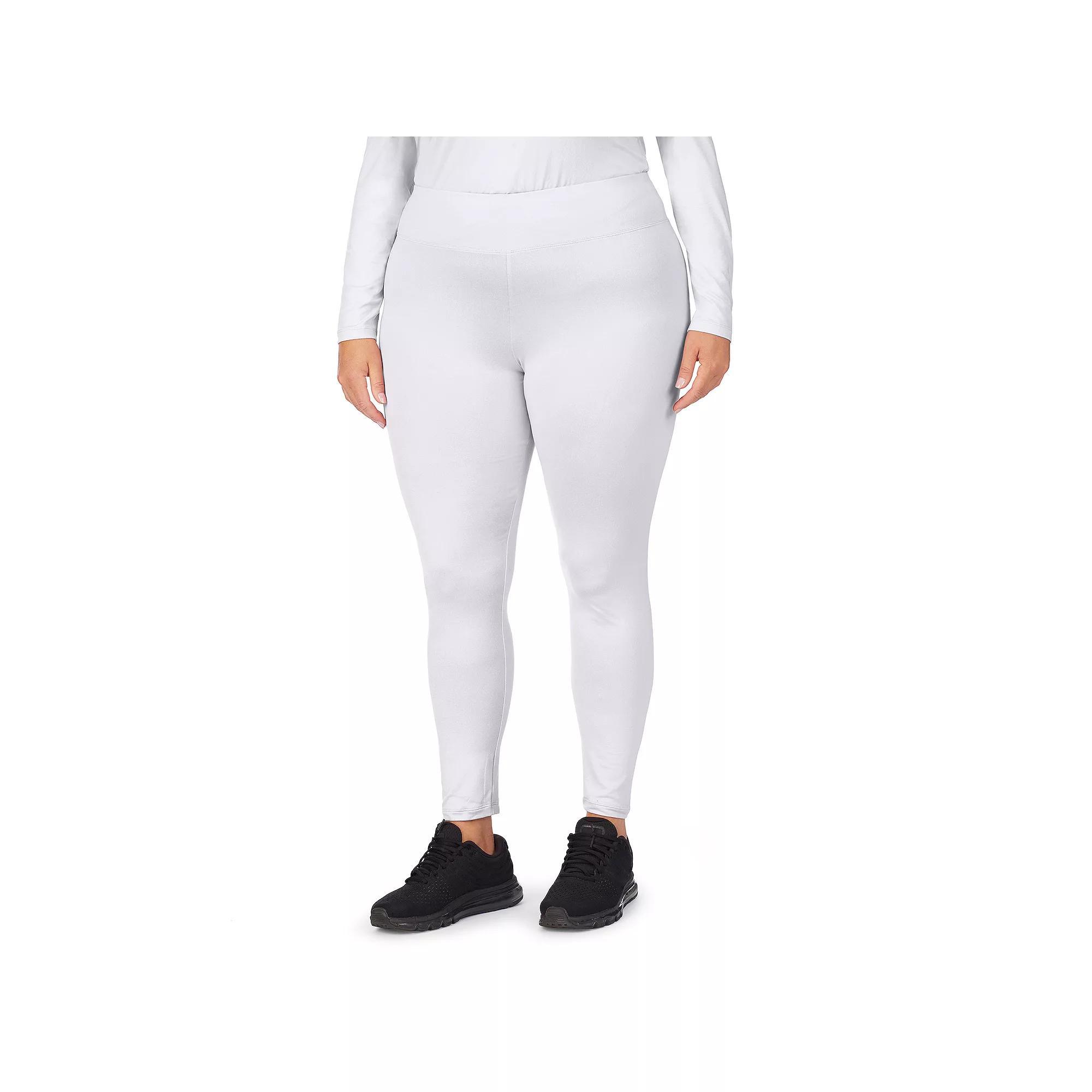Plus Size Cuddl Duds® Under Scrubs Leggings, Women's, Size: 3XL, White Product Image