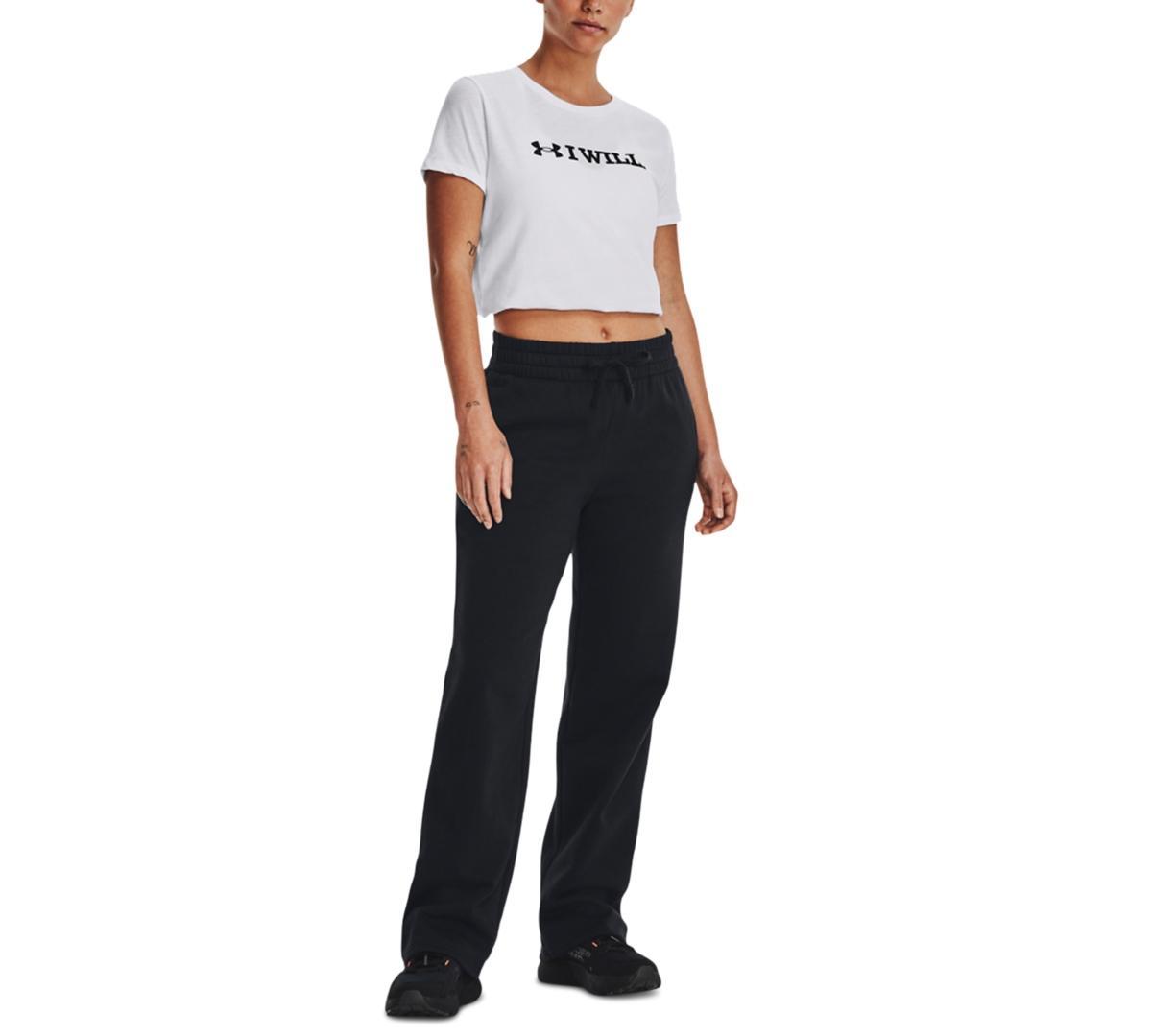 Womens UA Rival Fleece Straight Leg Pants Product Image