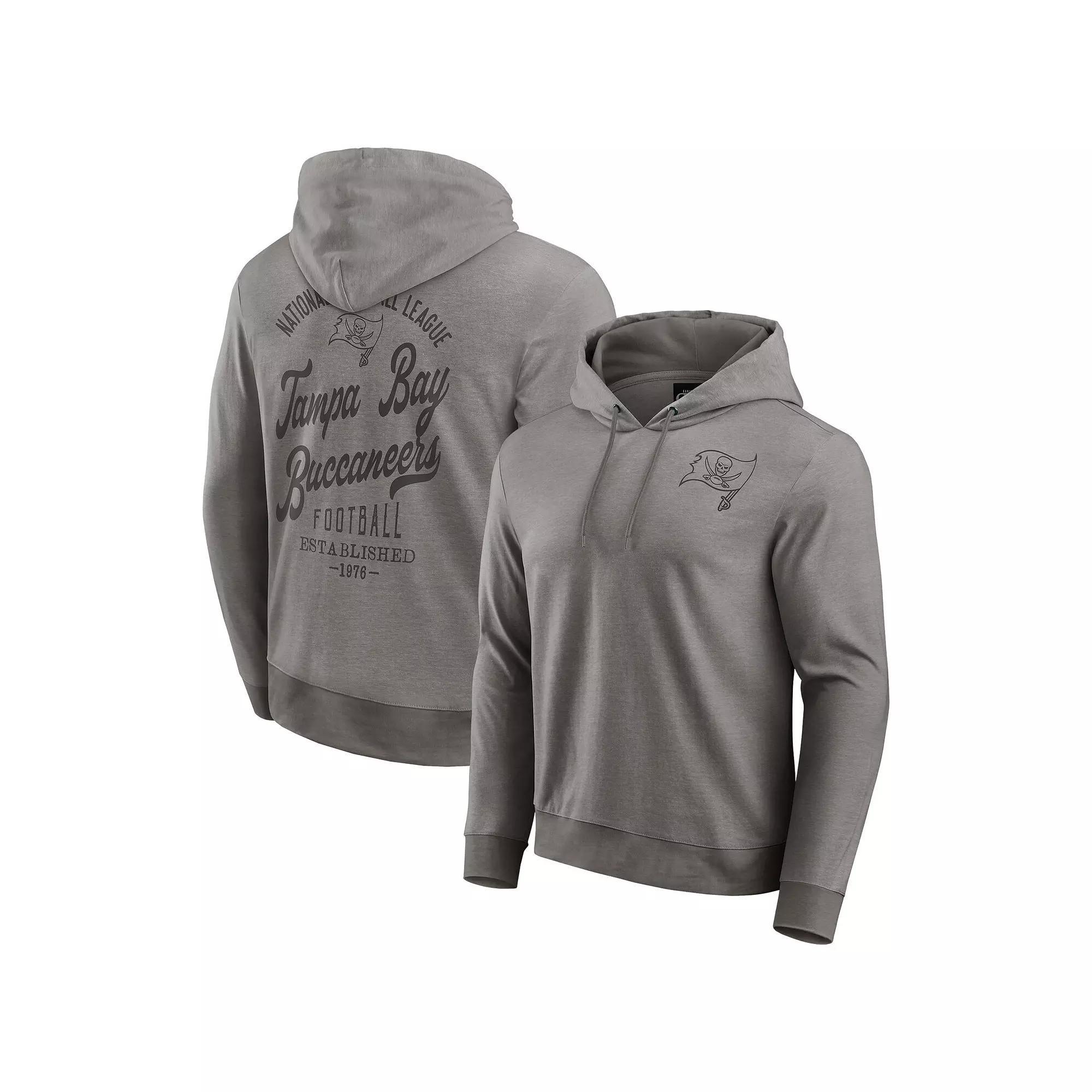 Men's Darius Rucker Collection by Fanatics Pewter Tampa Bay Buccaneers Tonal Knit Pullover Hoodie, Size: Large, Charco Product Image