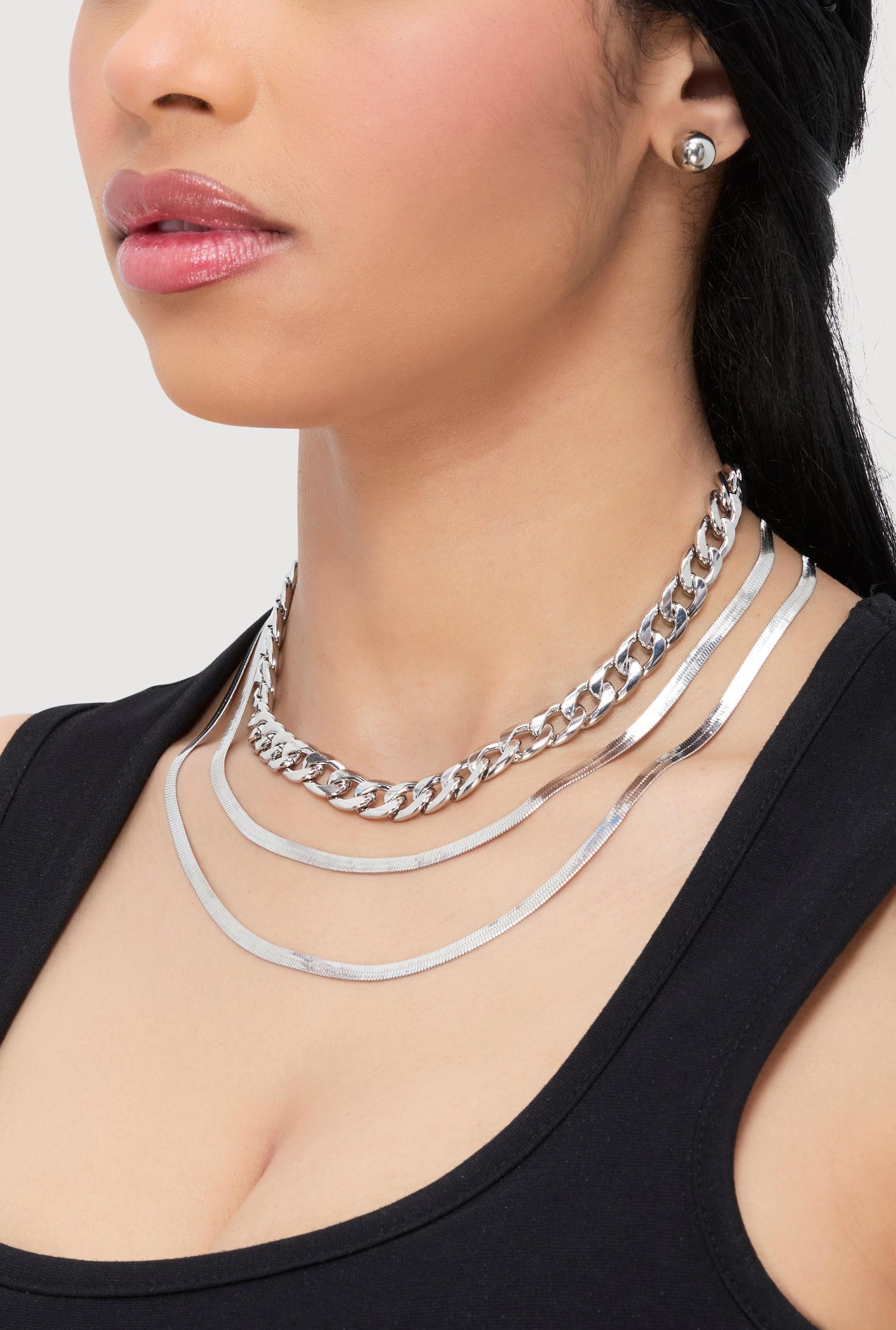 Butterfly Pendant Chain Link Necklace Unisex Product Image
