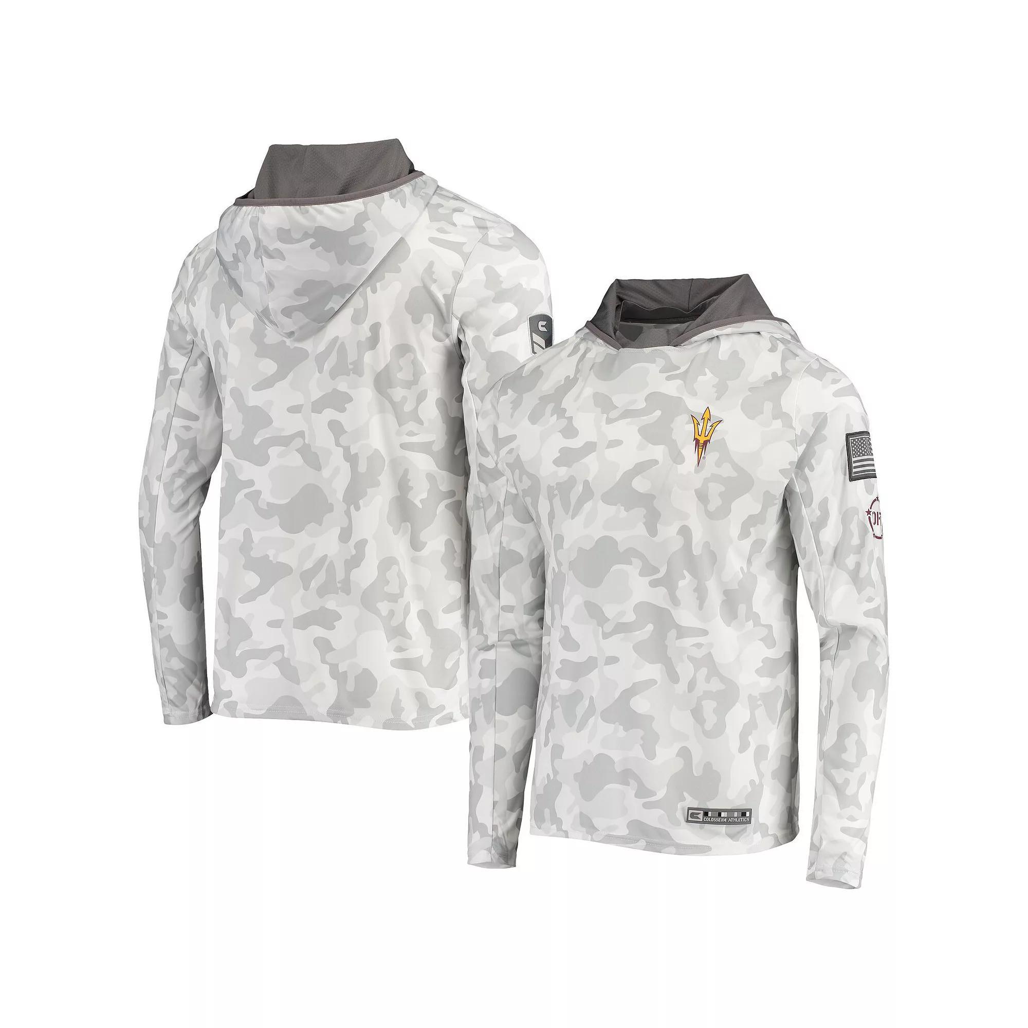 Mens Colosseum Arctic Camo Arizona State Sun Devils OHT Military Appreciation Long Sleeve Hoodie Top Product Image