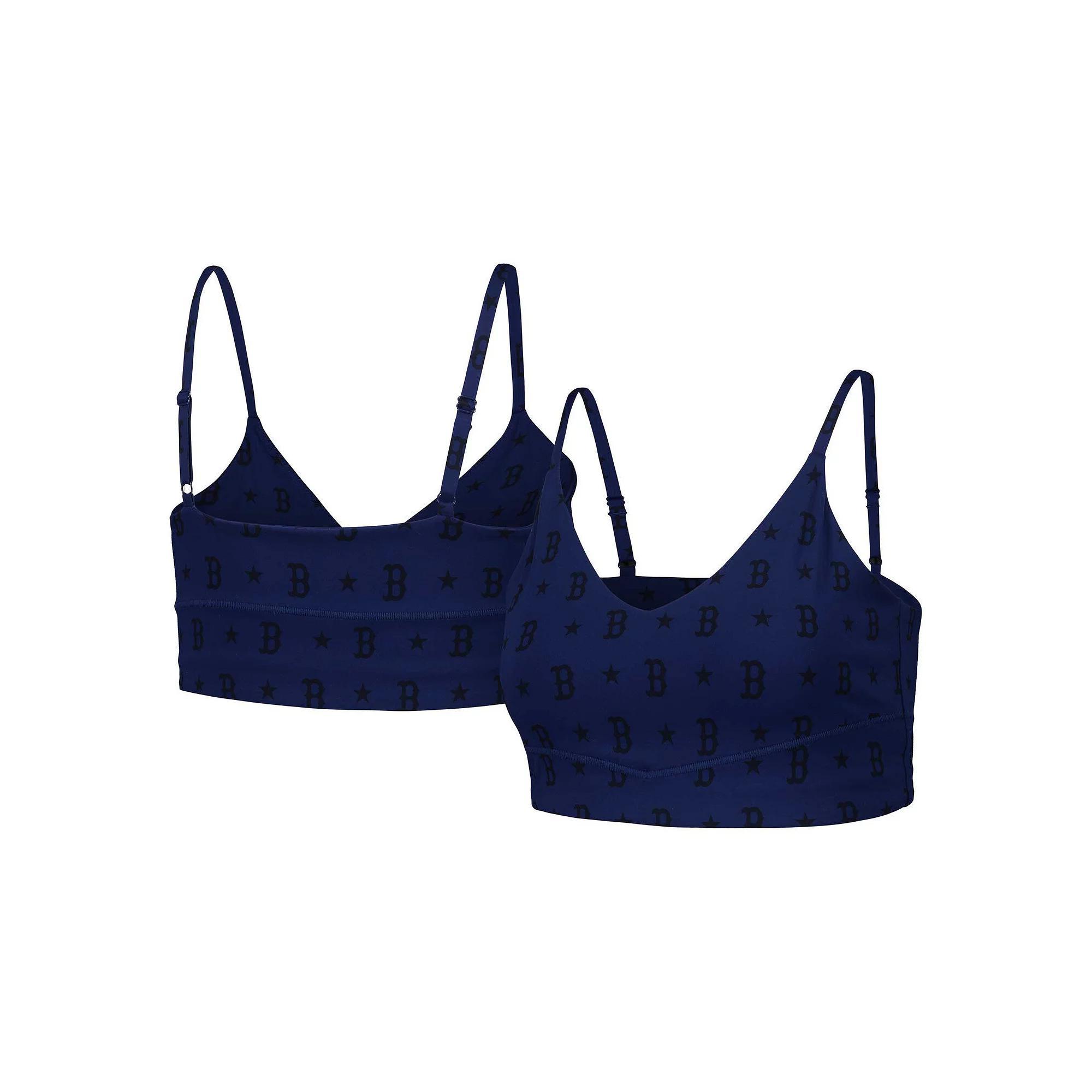 Women's Navy Boston Red Sox Active Bra, Size: XS, Blue Product Image