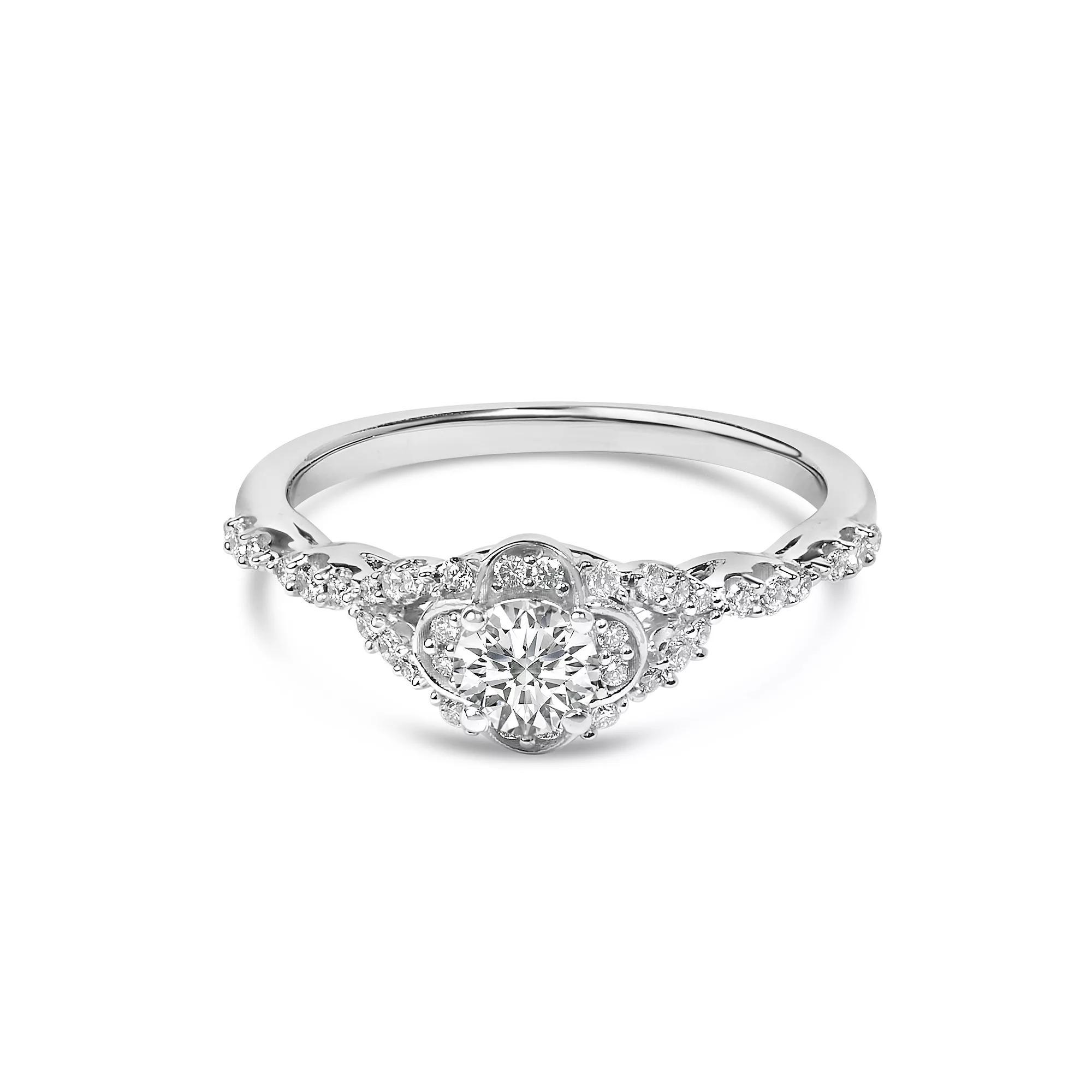 Haus of Brilliance 14k White Gold 1/2 Carat T.W. Lab-Grown Diamond Band Ring, Women's, Size: 7 Product Image