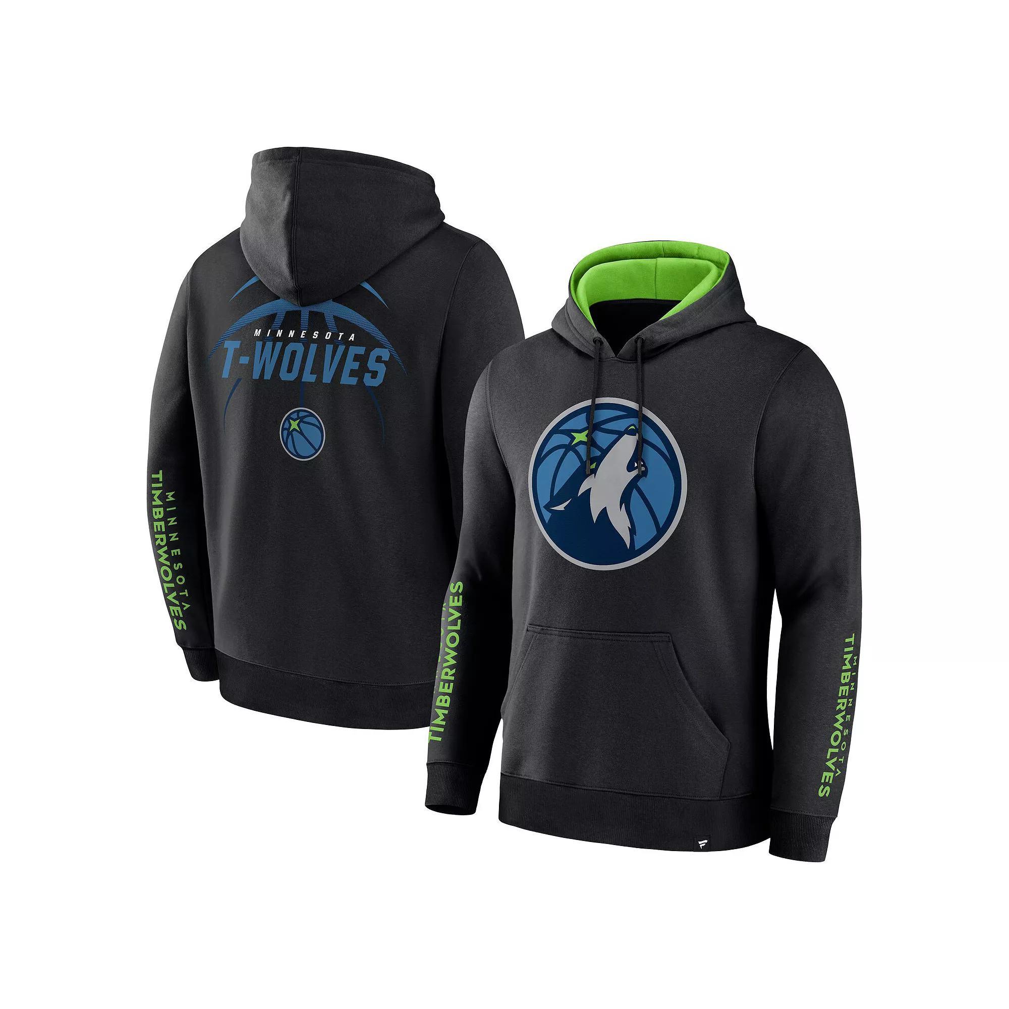 Men's Fanatics Black Minnesota Timberwolves Legacy Guard Pullover Hoodie, Size: 2XL Product Image