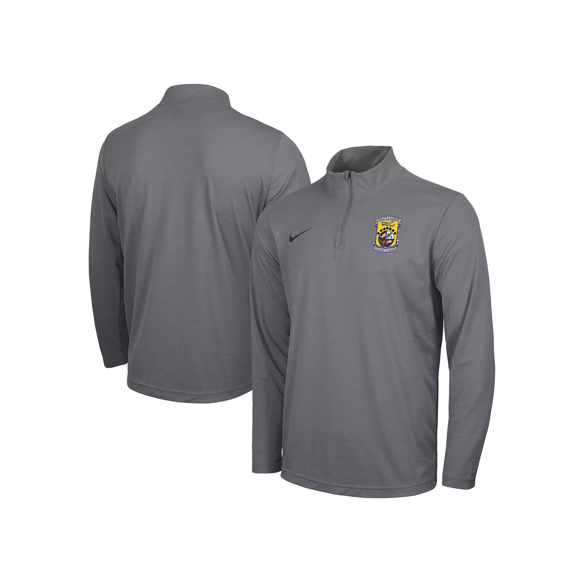 Men's Nike Charcoal Air Force Falcons Rivalry Intensity Quarter-Zip Pullover Top, Size: Large, Afa Charco Product Image