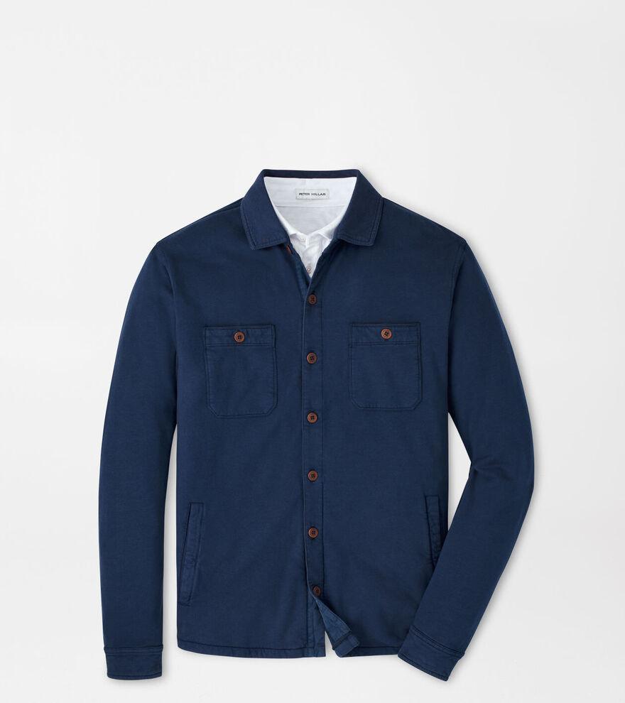 Mens Lava Wash Fleece Knit Shirt Jacket Product Image