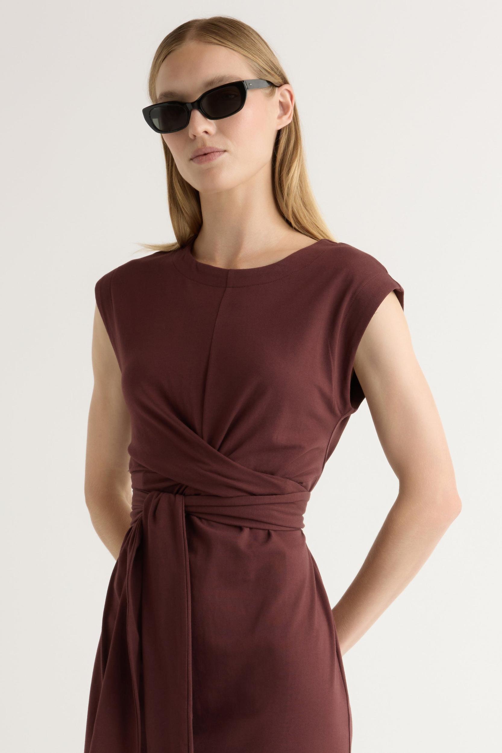 Fei Tie-Front Organic Cotton Dress Product Image