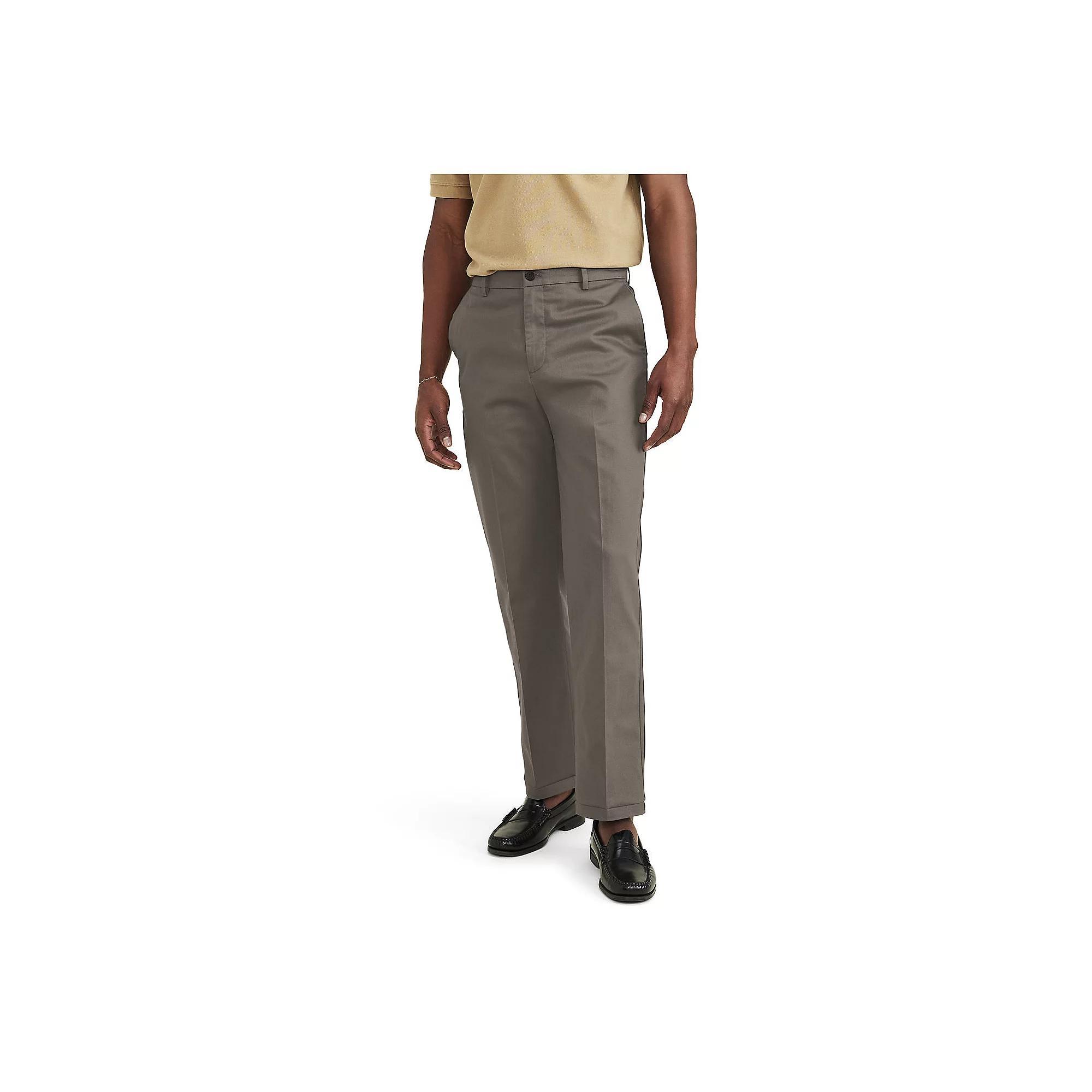 Big & Tall Dockers® Signature Straight-Fit Stain Defender Pants, Men's, Size: 48X32, Dark Pebble Product Image