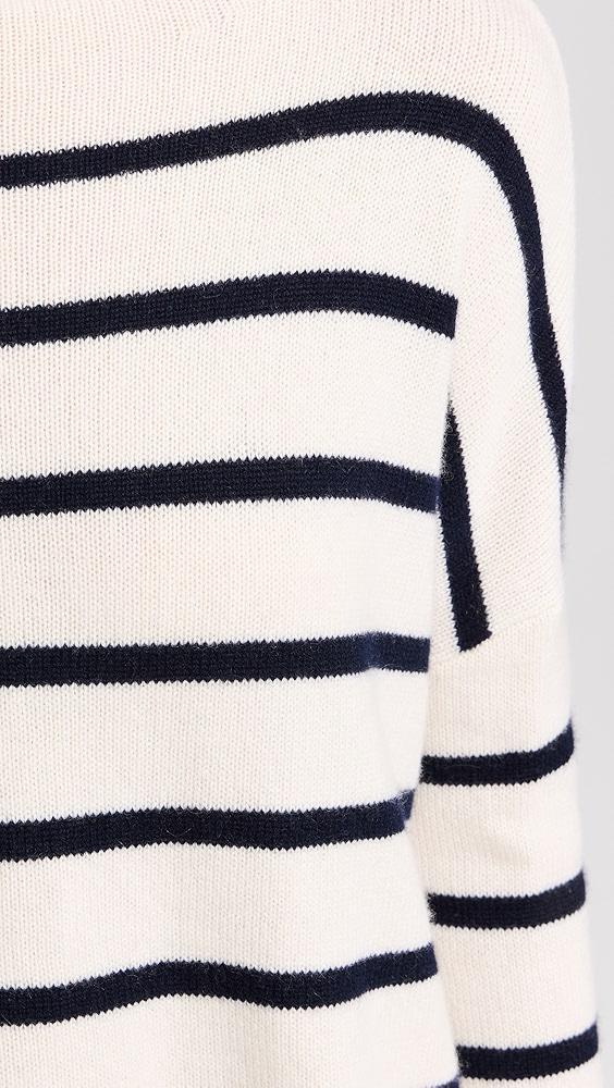 LISA YANG Cashmere Sandy Stripes Sweater | Shopbop Product Image