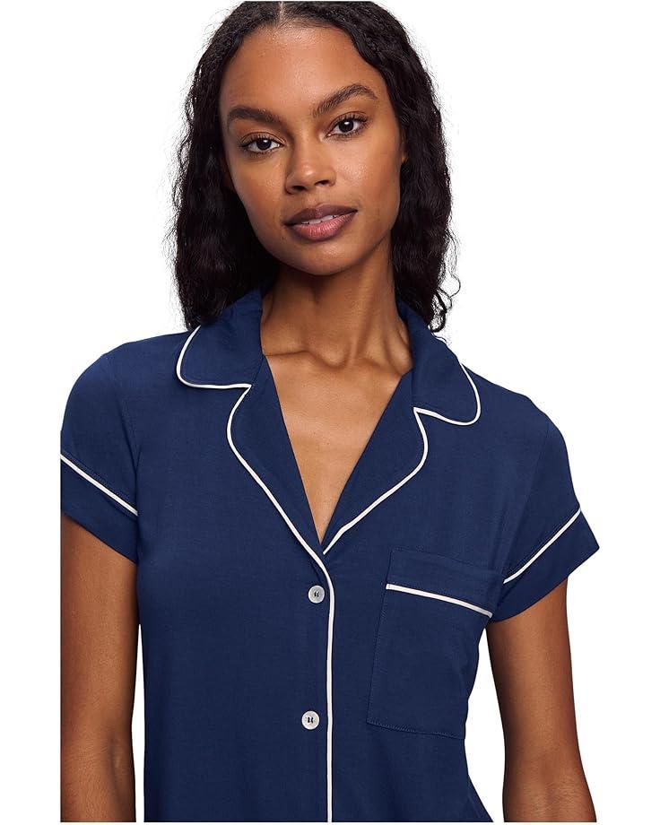 Gisele Printed Short Sleeve Crop Pajama Product Image