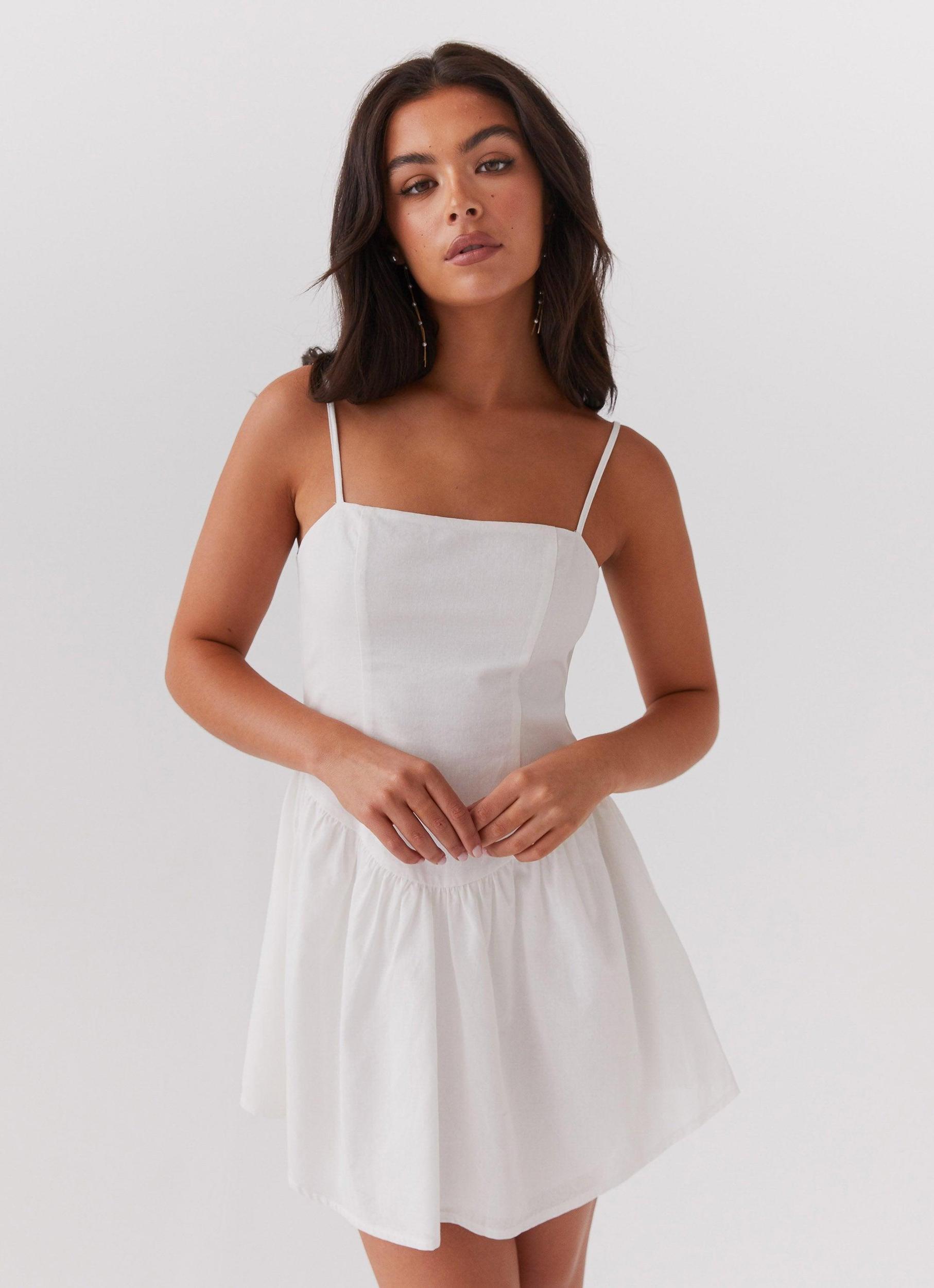 Sweet Spirit Mini Dress - White Product Image