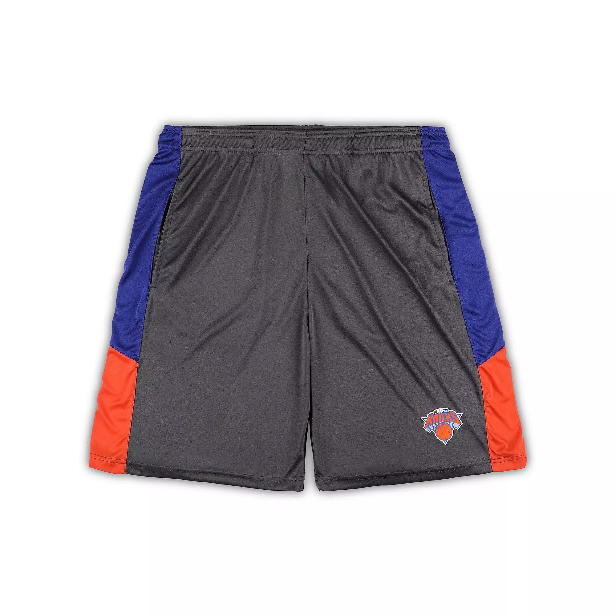 Men's Fanatics Branded Gray New York Knicks Big & Tall Shorts, Size: 2XLT, Grey Product Image