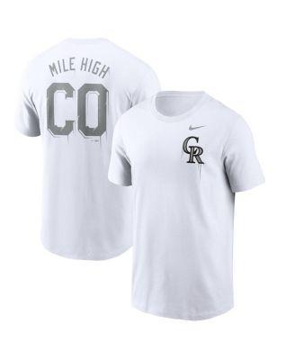 Men's Nike White Colorado Rockies Mile High Hometown T-Shirt, Size: 2XL Product Image