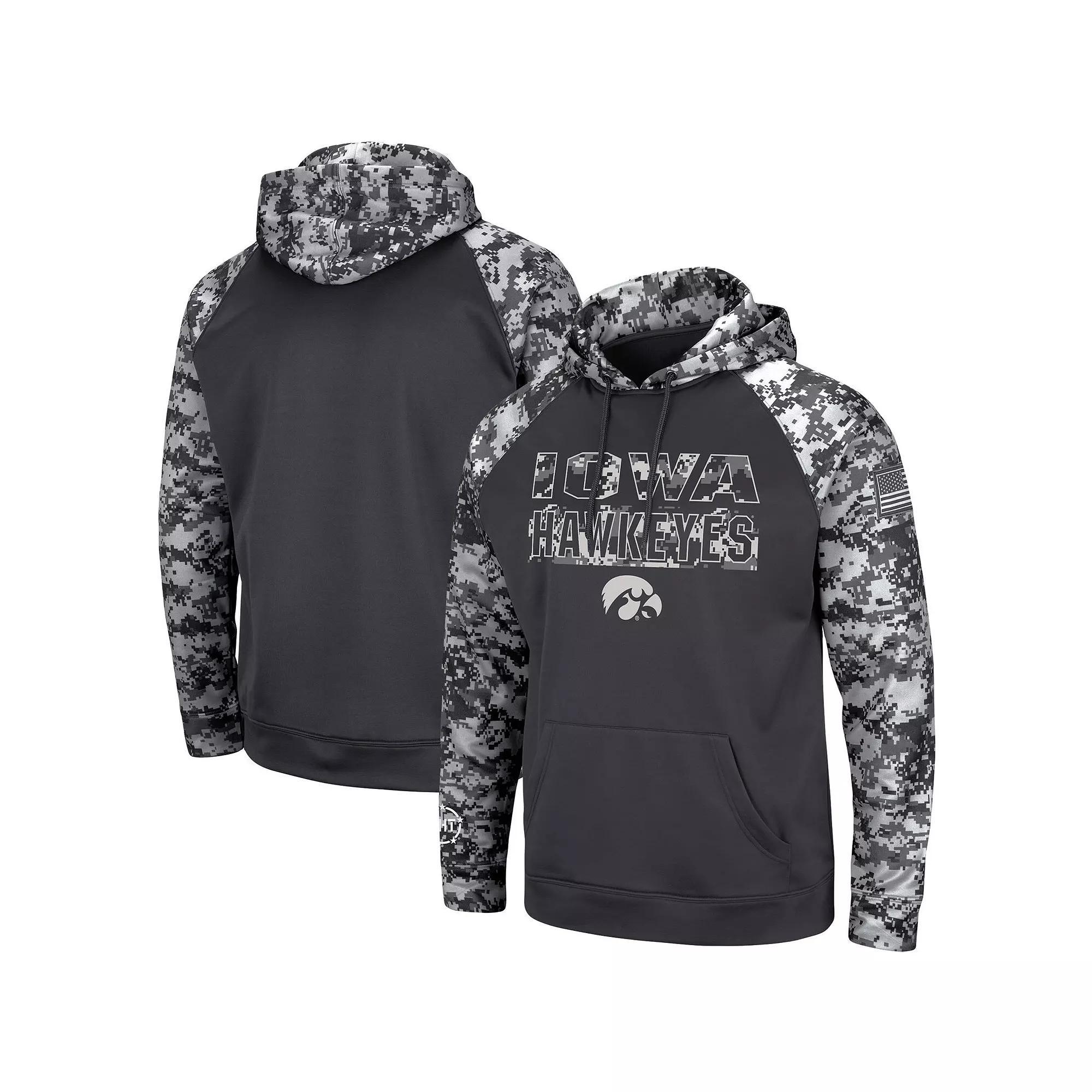 Men's Colosseum Charcoal Toledo Rockets OHT Military Appreciation Digital Camo Pullover Hoodie, Size: Medium, Tol Charco Product Image