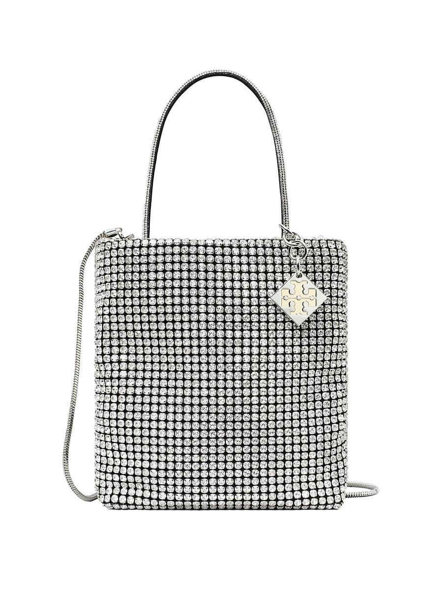 Tory Burch Night Owl Crystal Embellished Mini Tote Product Image