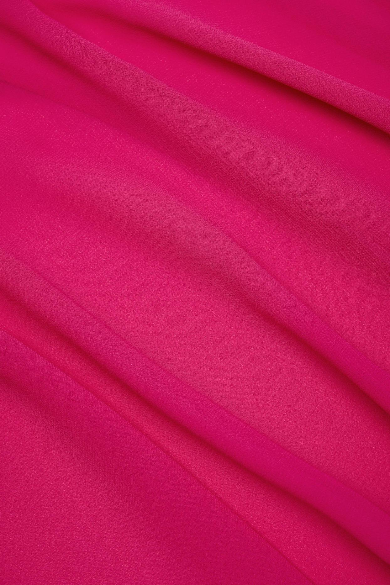 Cowl-Neck Mini Dress in Fuchsia Product Image