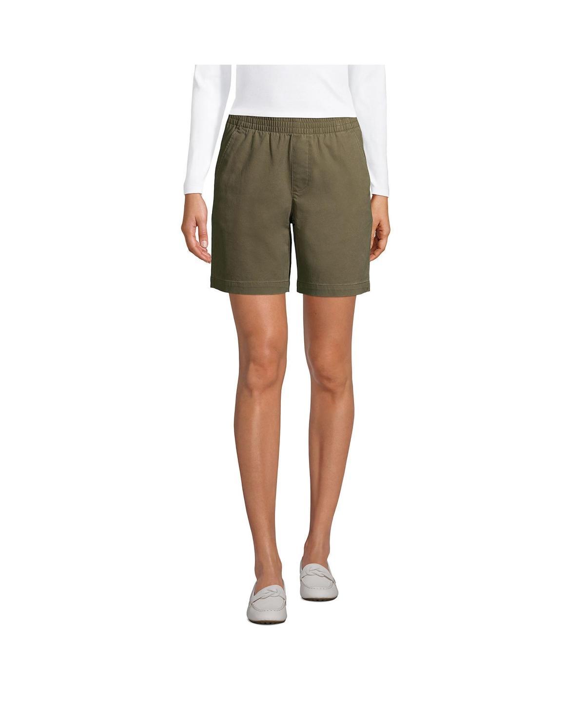 Petite Lands' End Pull-On Chino Shorts, Women's, Size: 6 Petite, Desert Product Image