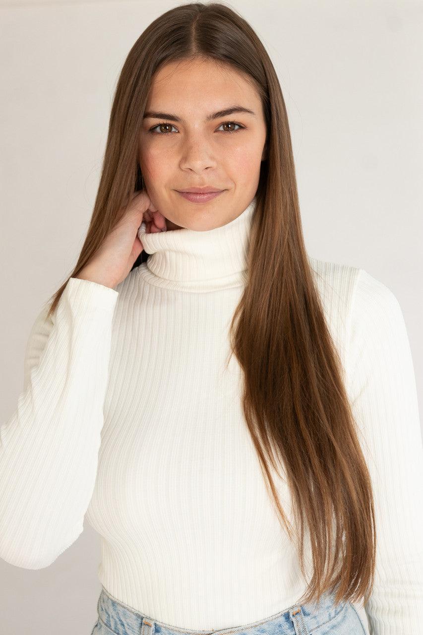 Seamless Ribbed Turtleneck Product Image