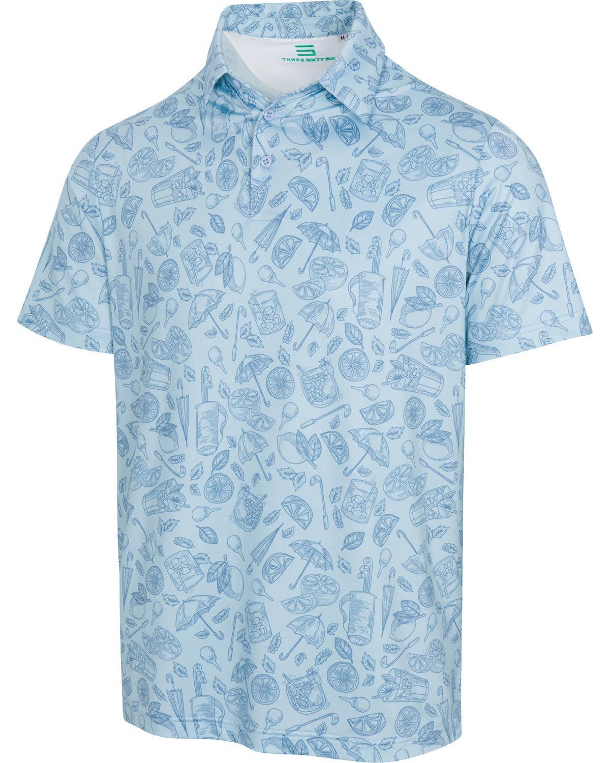 Three Sixty Six Men’s Print Golf Polos Male Product Image