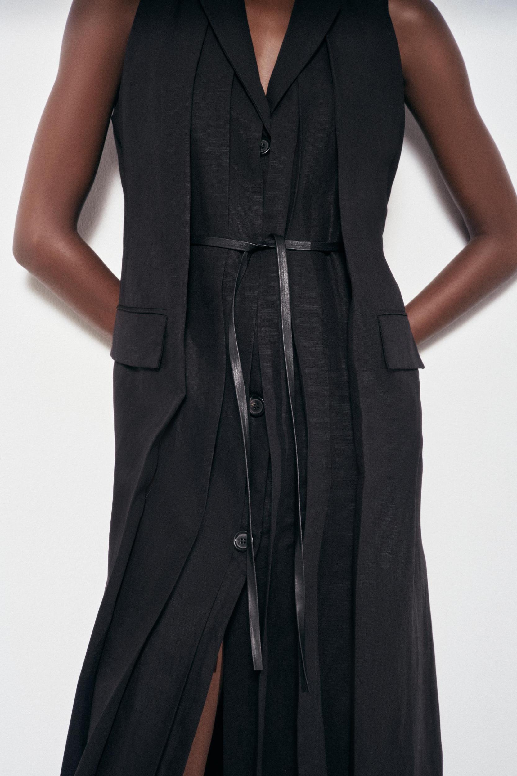 BELTED VEST DRESS ZW COLLECTION Product Image