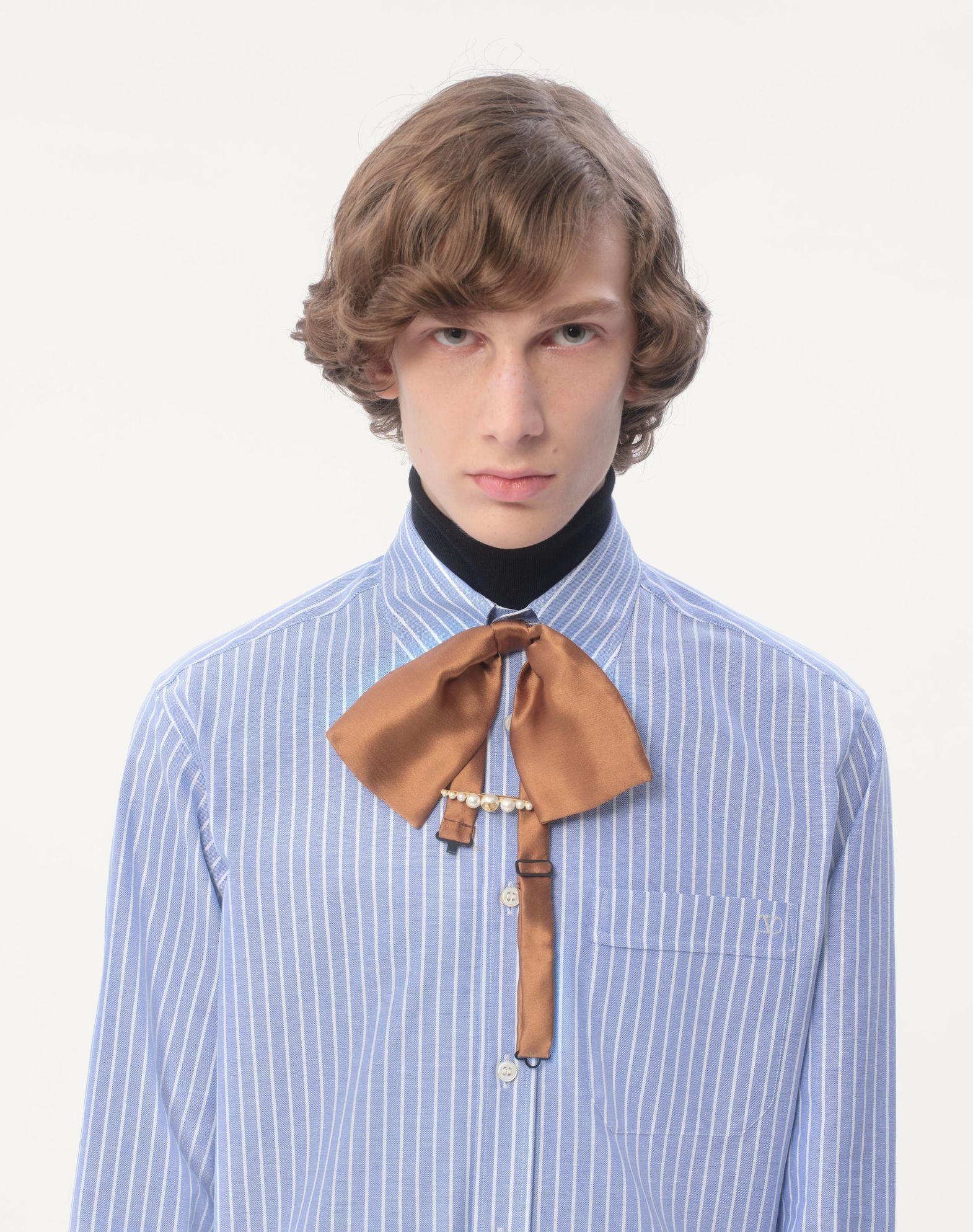 Vlogo Embroidered Cotton Shirt Product Image