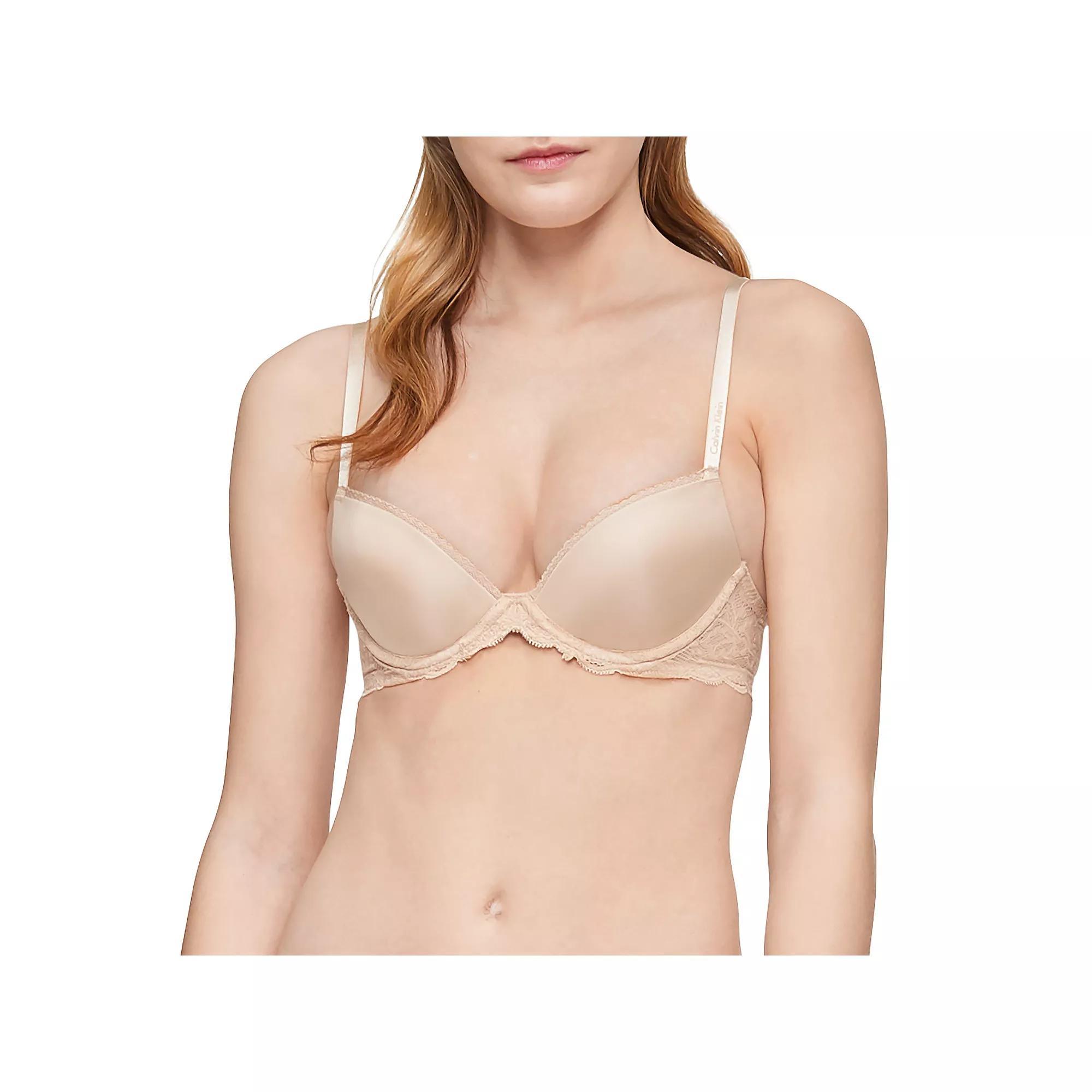 Women's Calvin Klein Seductive Comfort with Lace Lift Demi Bra QF1444, Size: 32 Dd, Black Product Image