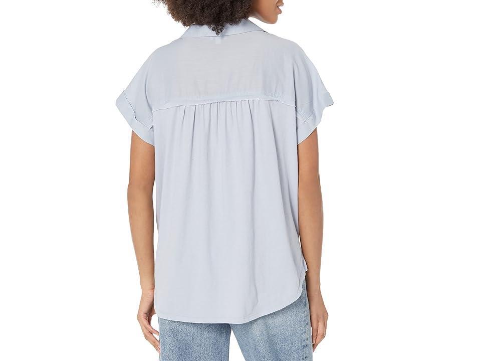 Splendid Short Sleeve Paige Shirt (Chicory) Women's Clothing Product Image