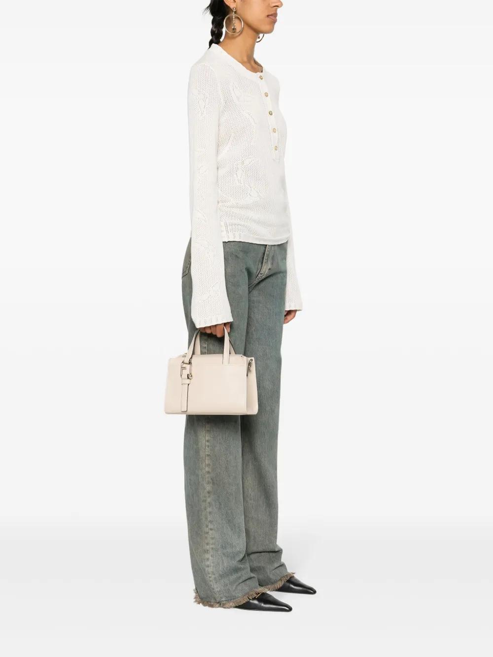 FURLA Logo-stamp Tote Bag In Avena Product Image