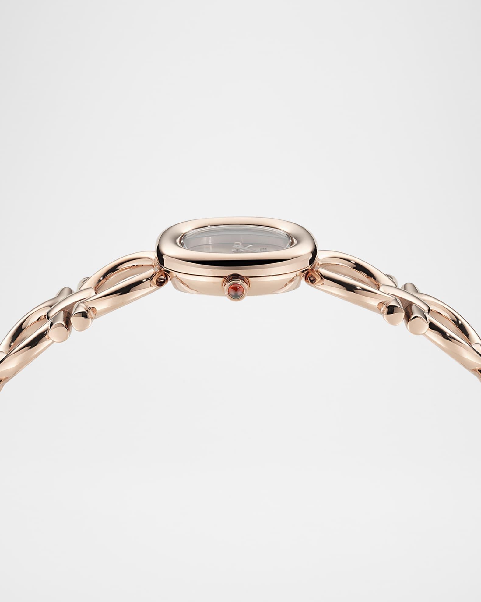 Double Gancini 25MM IP Rose Gold Bracelet Watch Product Image