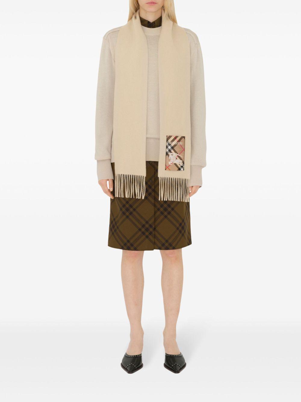 cashmere fringed scarf  Product Image