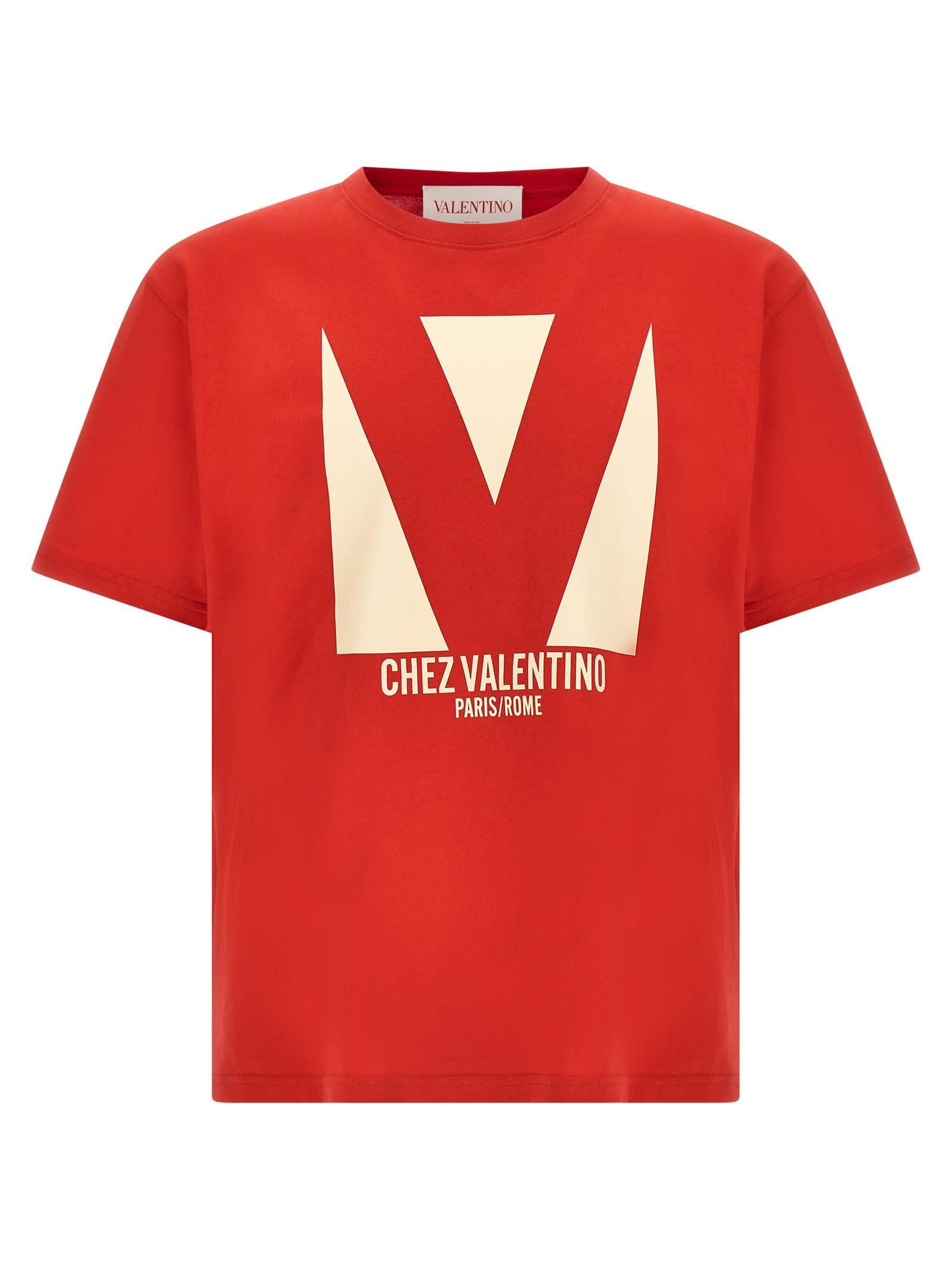 VALENTINO T-shirt Logo In Red Product Image