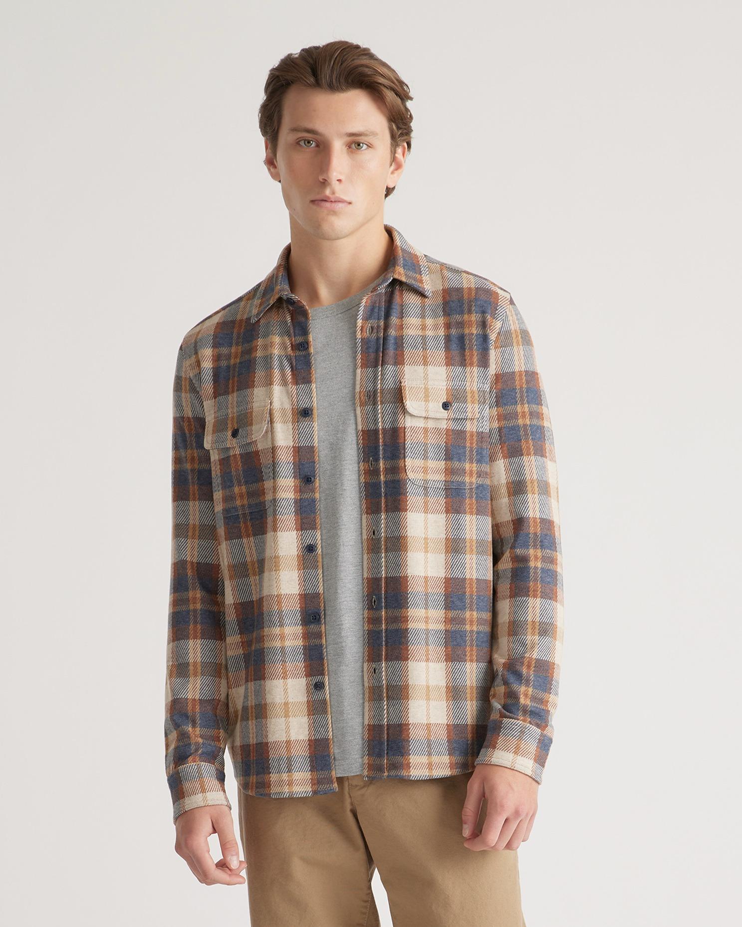 Quince | Men's Stretch Sweater Fleece Shirt Size XL, Recycled Polyester Product Image